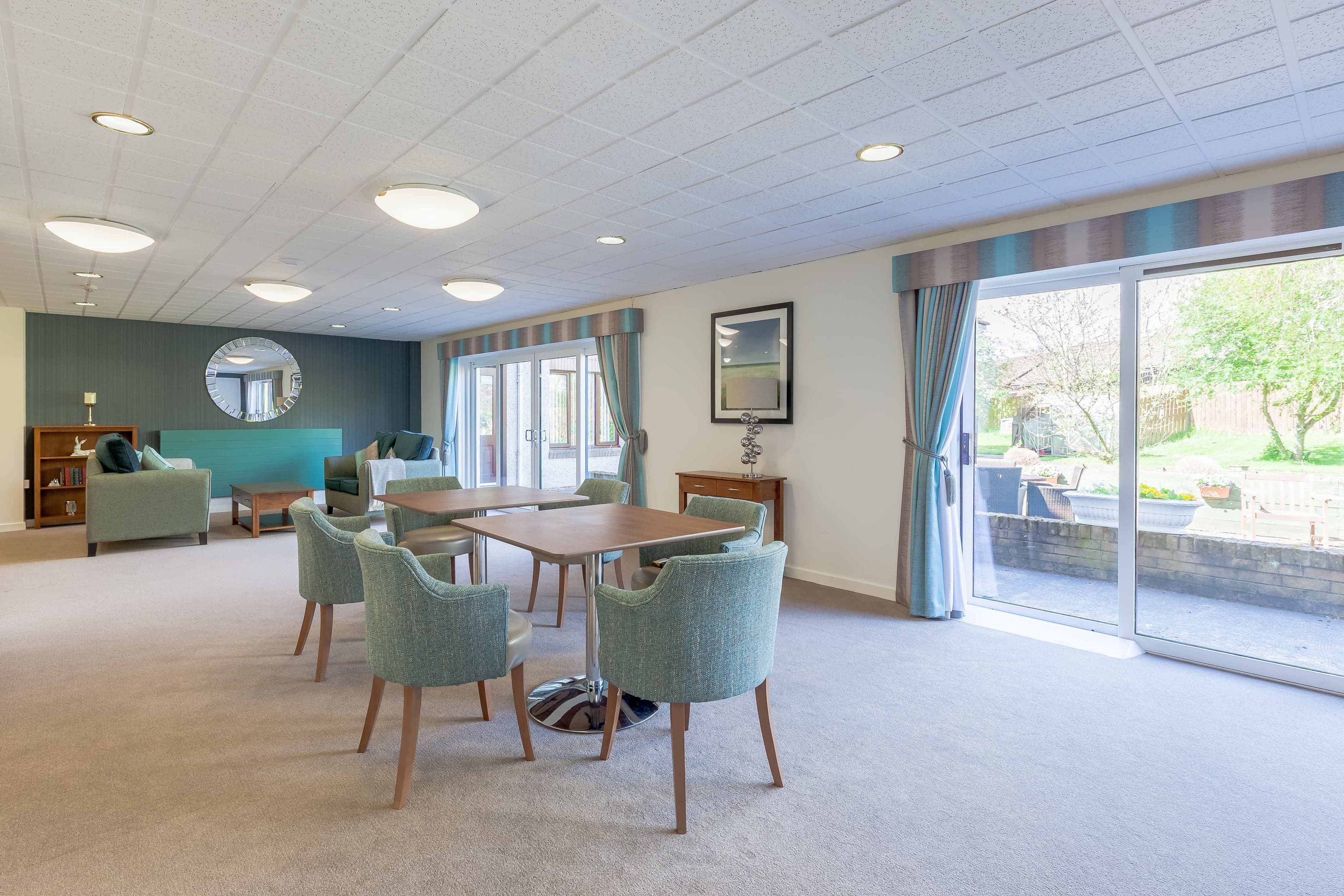 Communal Lounge in Ochil Care Home in Perth, Scotland