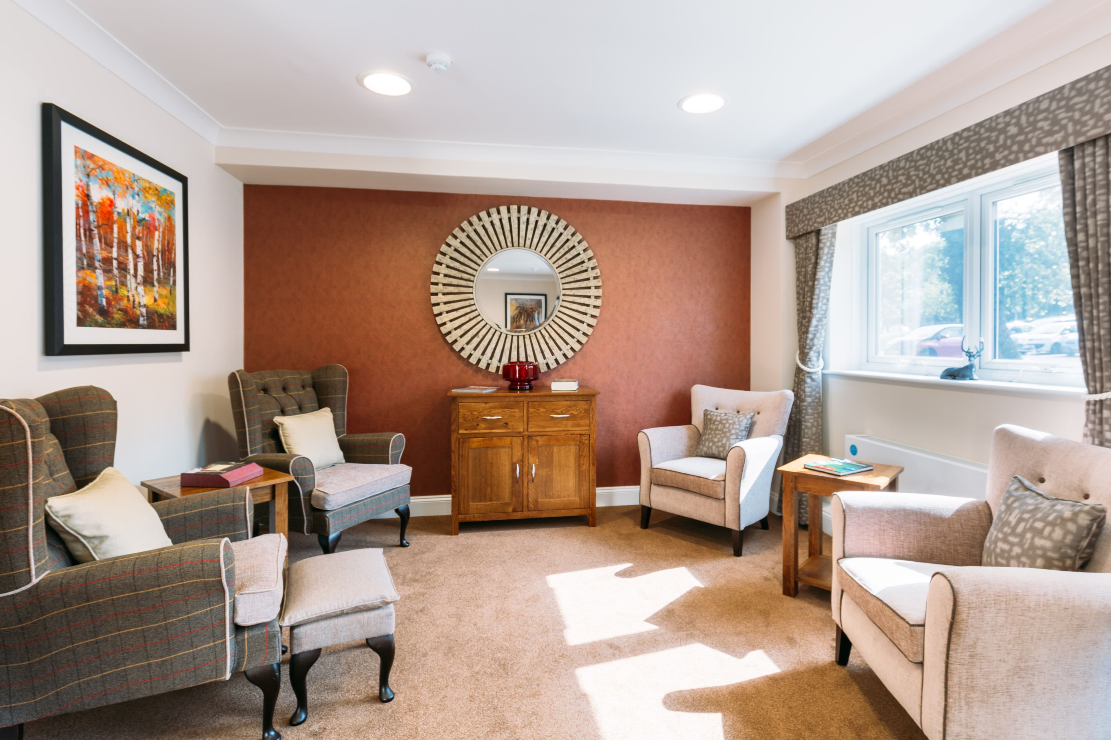 Communal Lounge in Orchard House Care Home in Newport, Isle of Wight