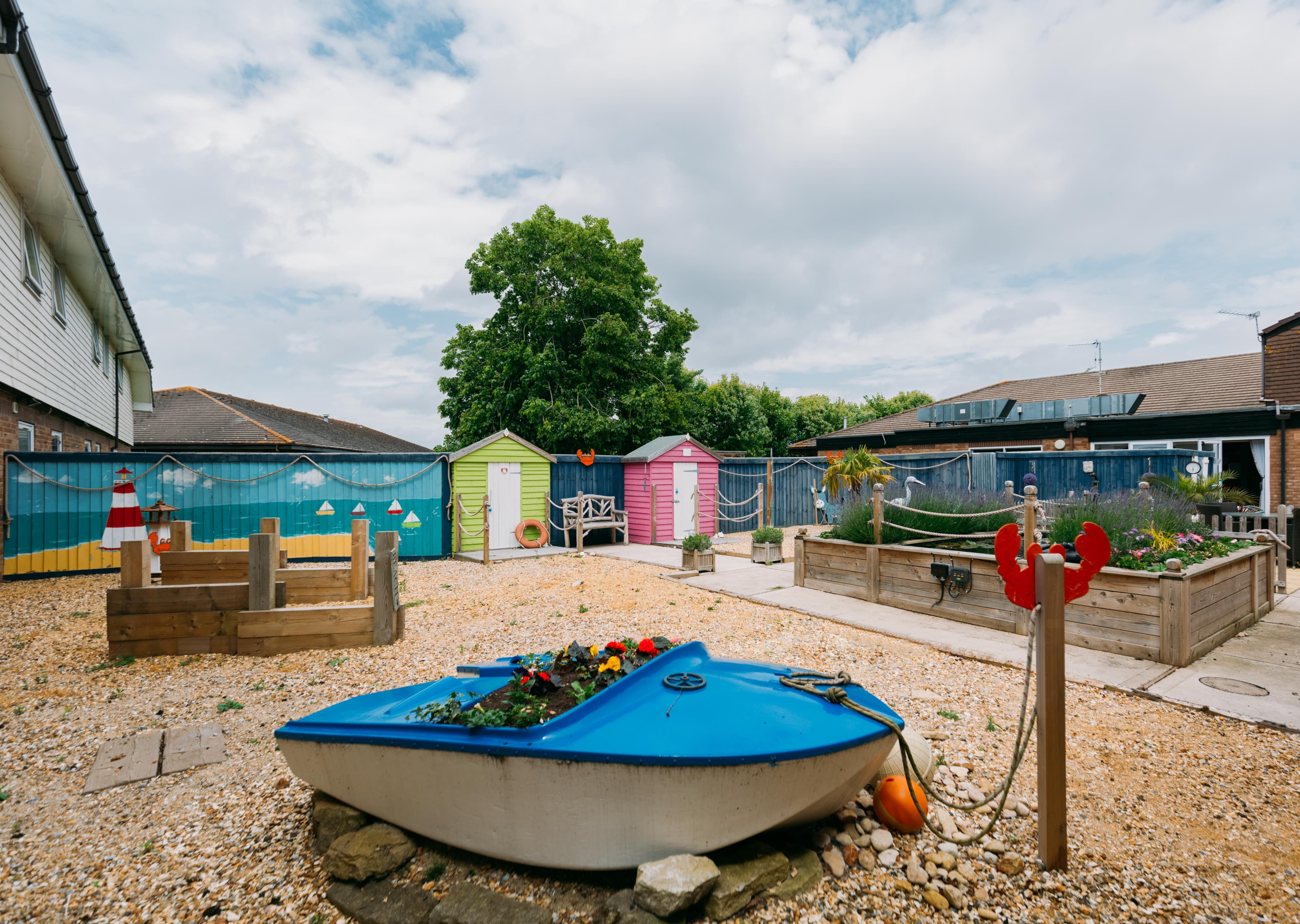 Garden at Orchard House Care Home in Newport, Isle of Wight