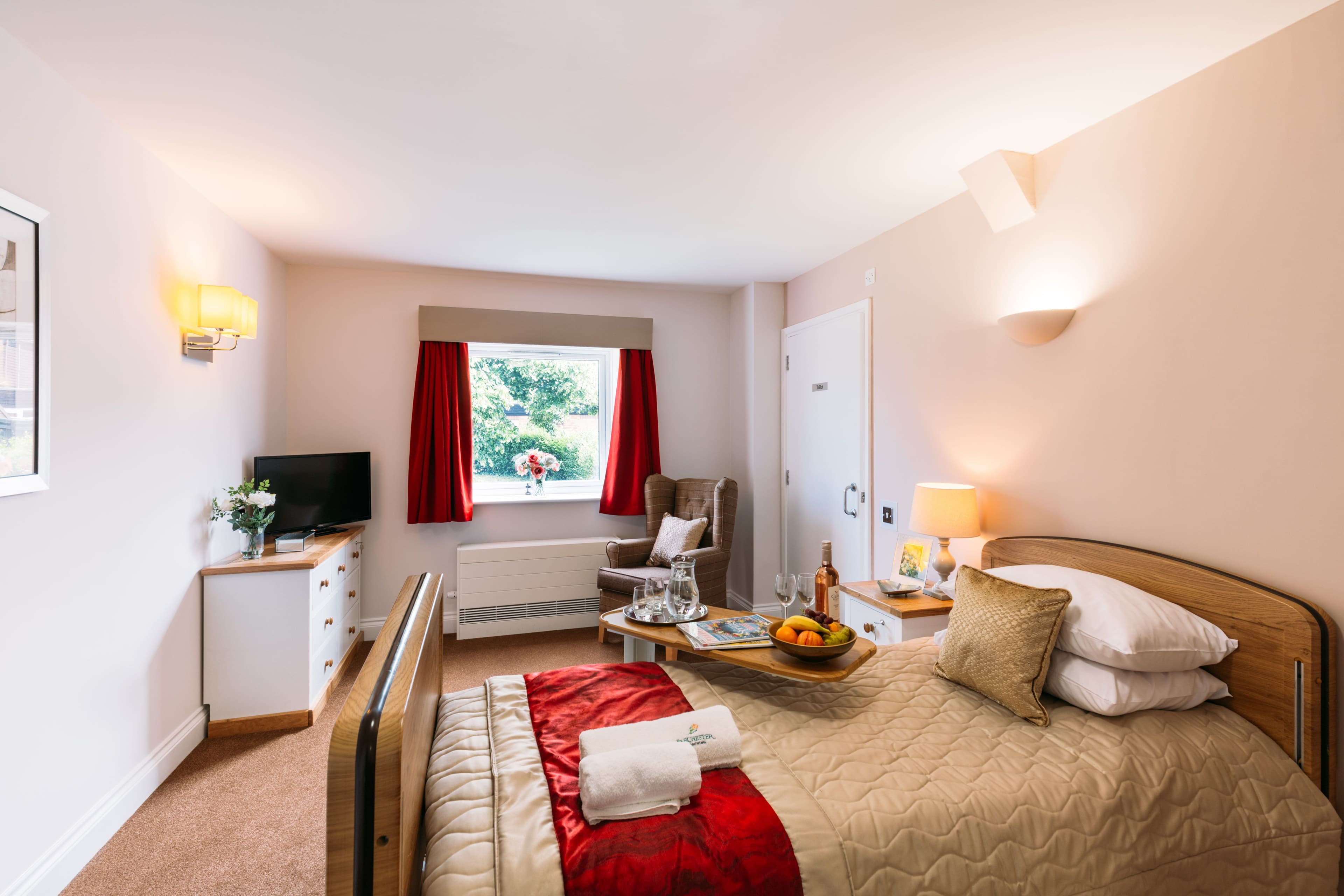 Bedroom in Orchard House Care Home in Newport, Isle of Wight