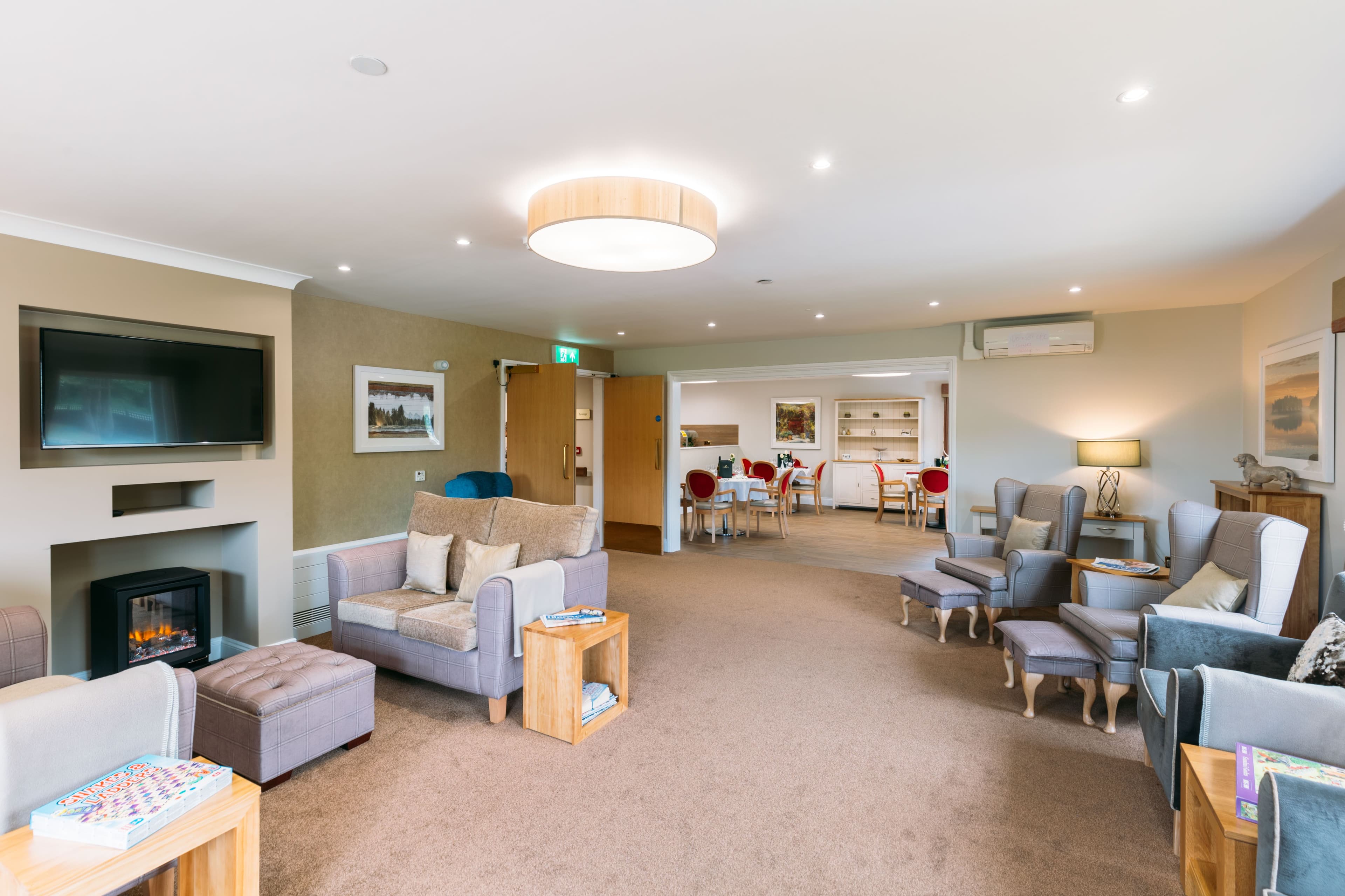 Communal Lounge in Orchard House Care Home in Newport, Isle of Wight