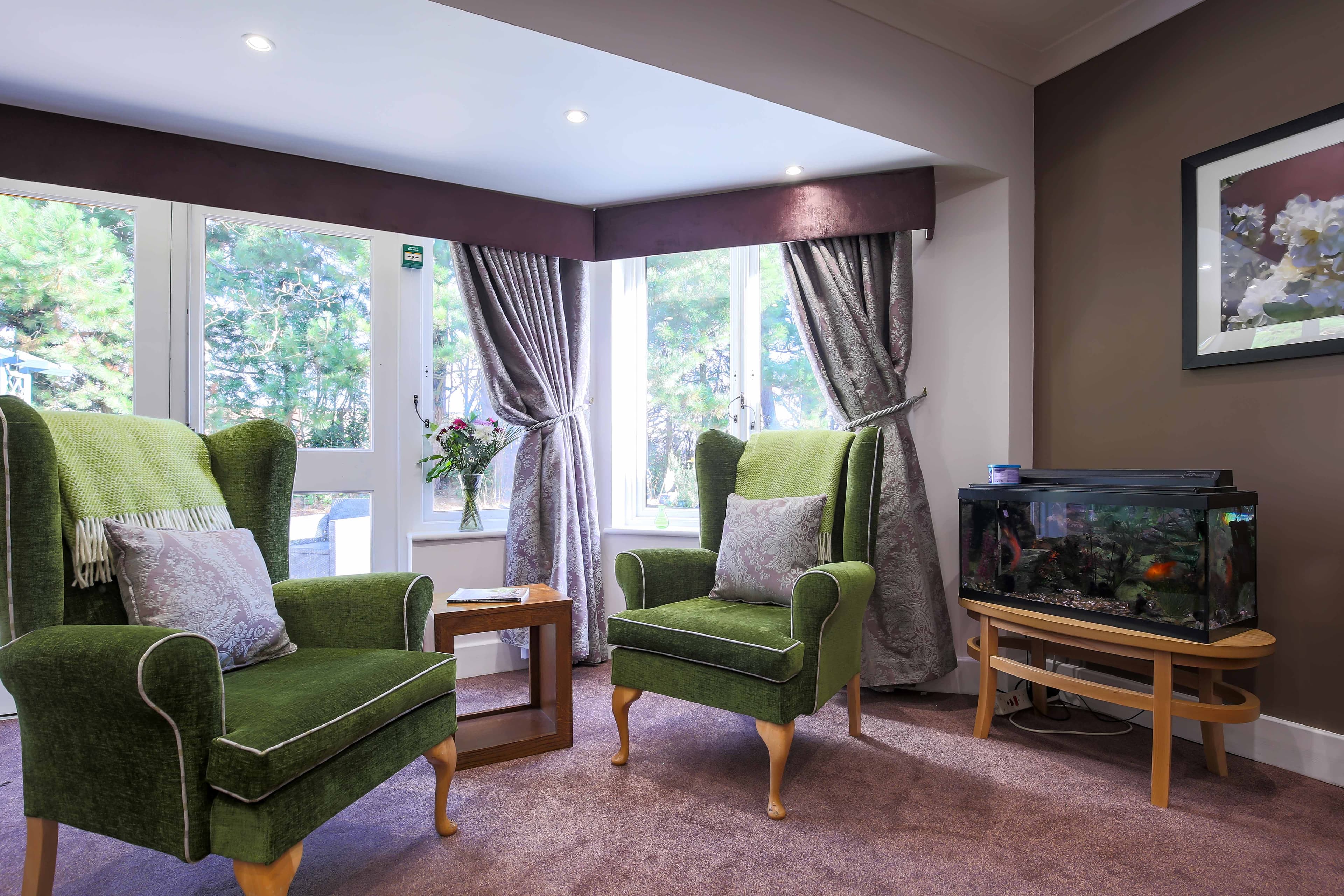 Communal Lounge in Ottley House Care Home in Shrewsbury, Shropshire