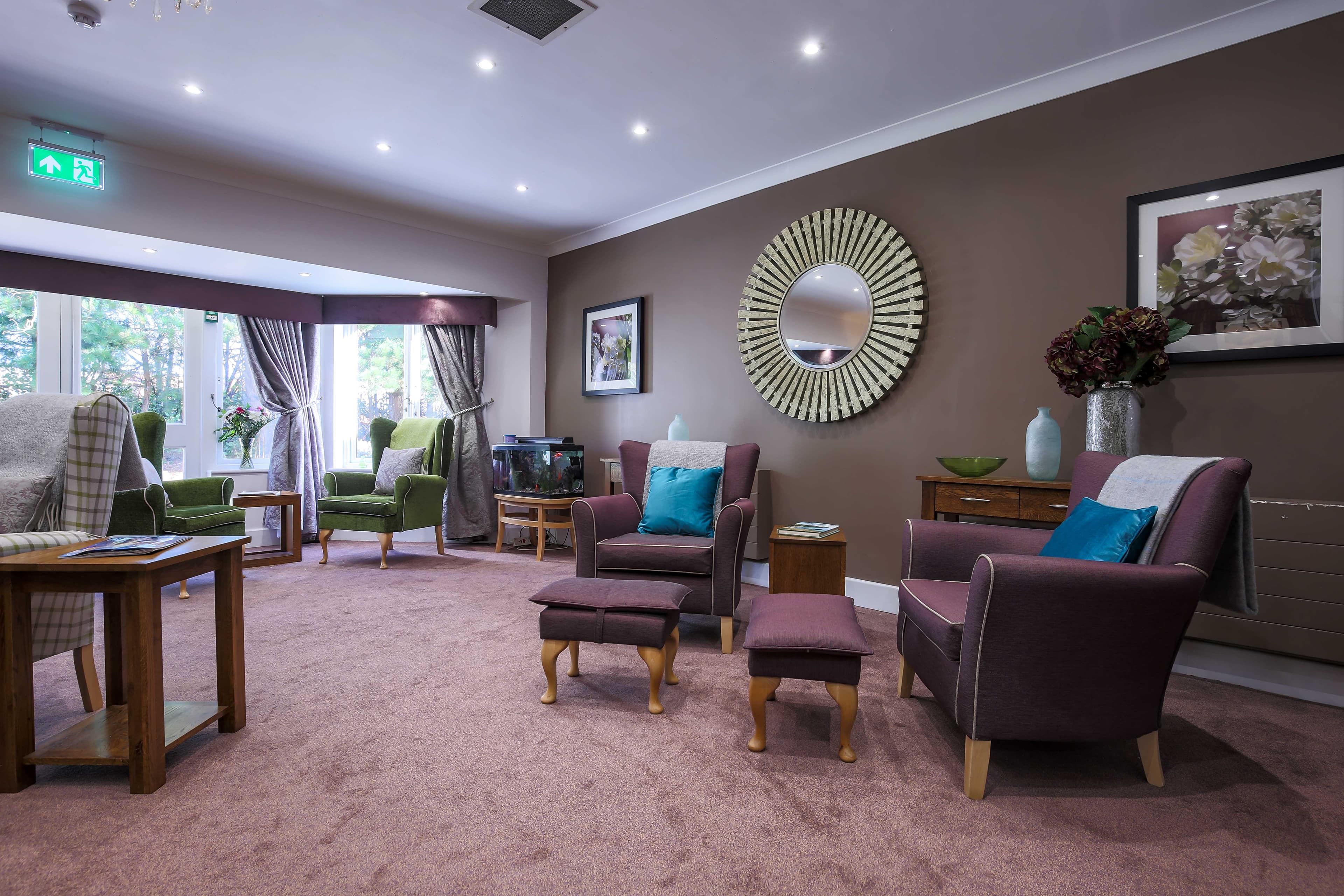 Communal Lounge in Ottley House Care Home in Shrewsbury, Shropshire