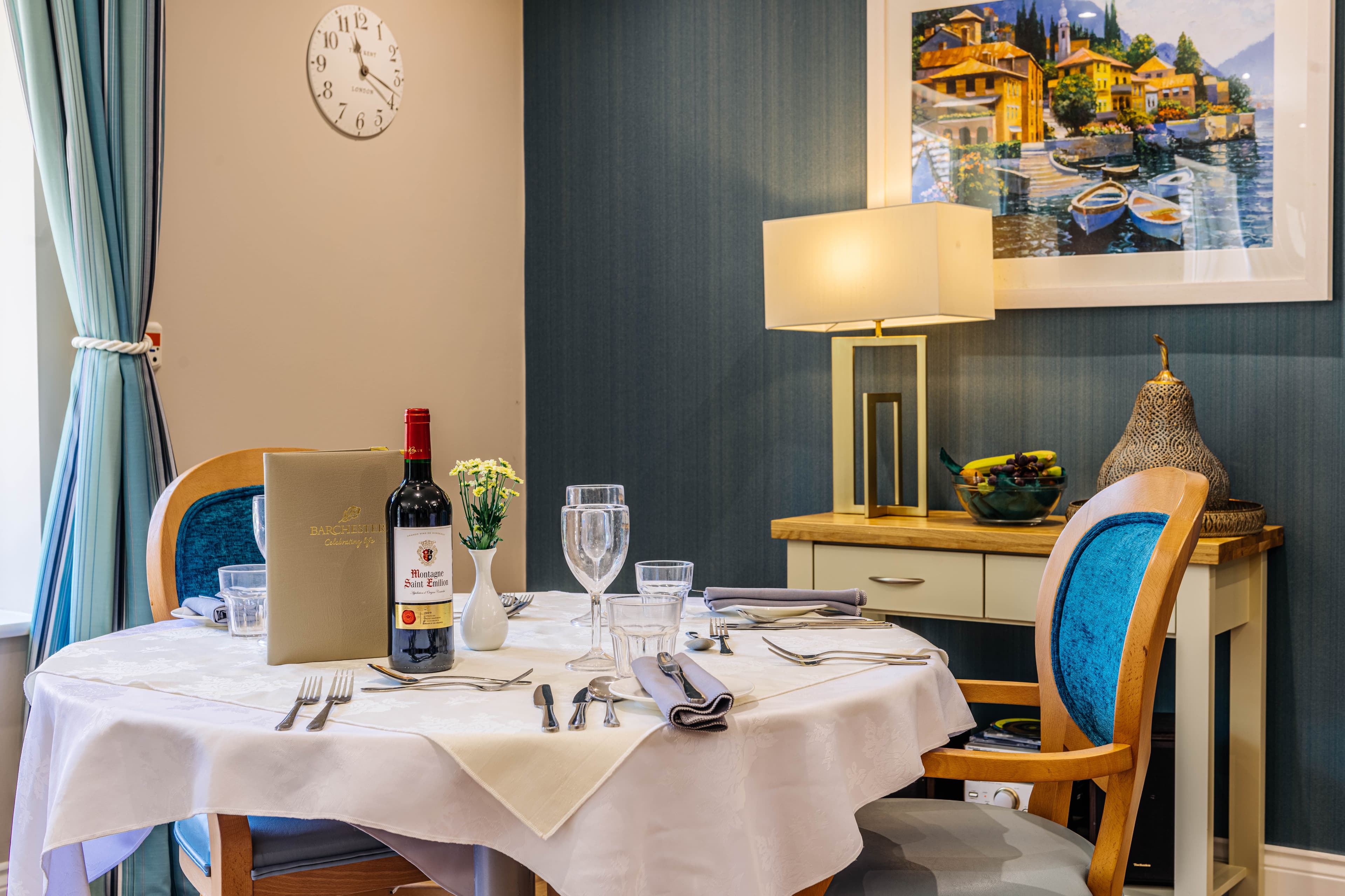 Dining Room in Oulton Park Care Home in Lowestoft, Suffolk