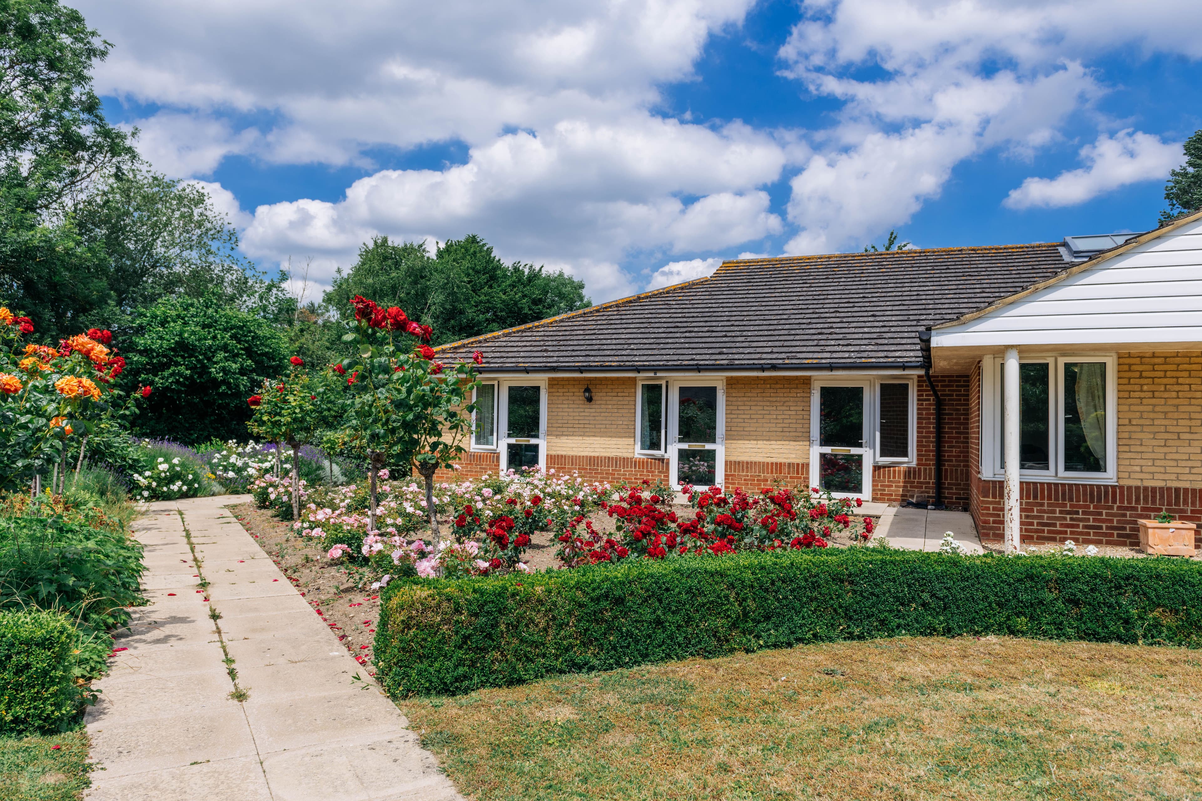 Garden at Oulton Park Care Home in Lowestoft, Suffolk