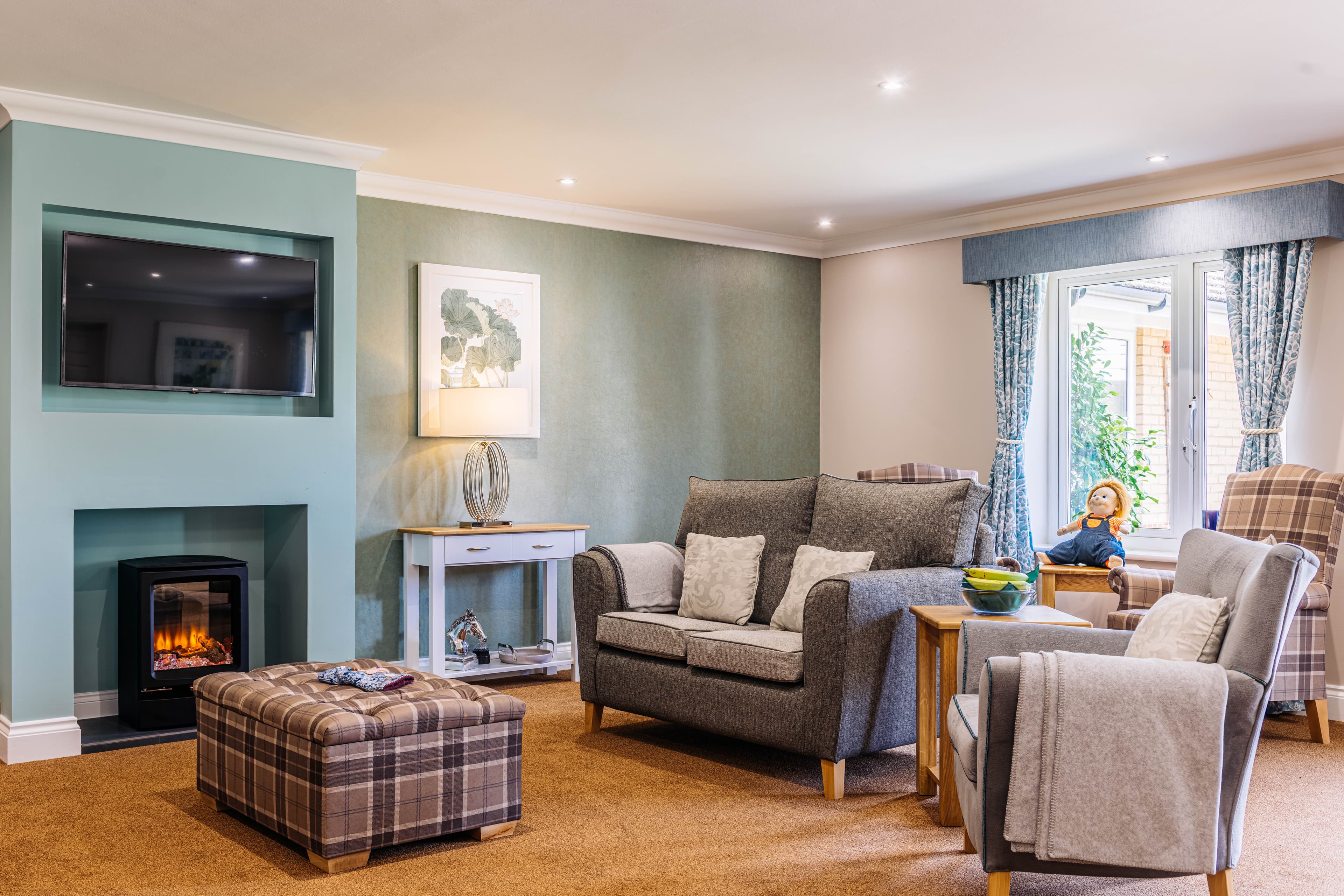 Communal Area at Oulton Park Care Home in Lowestoft, Suffolk