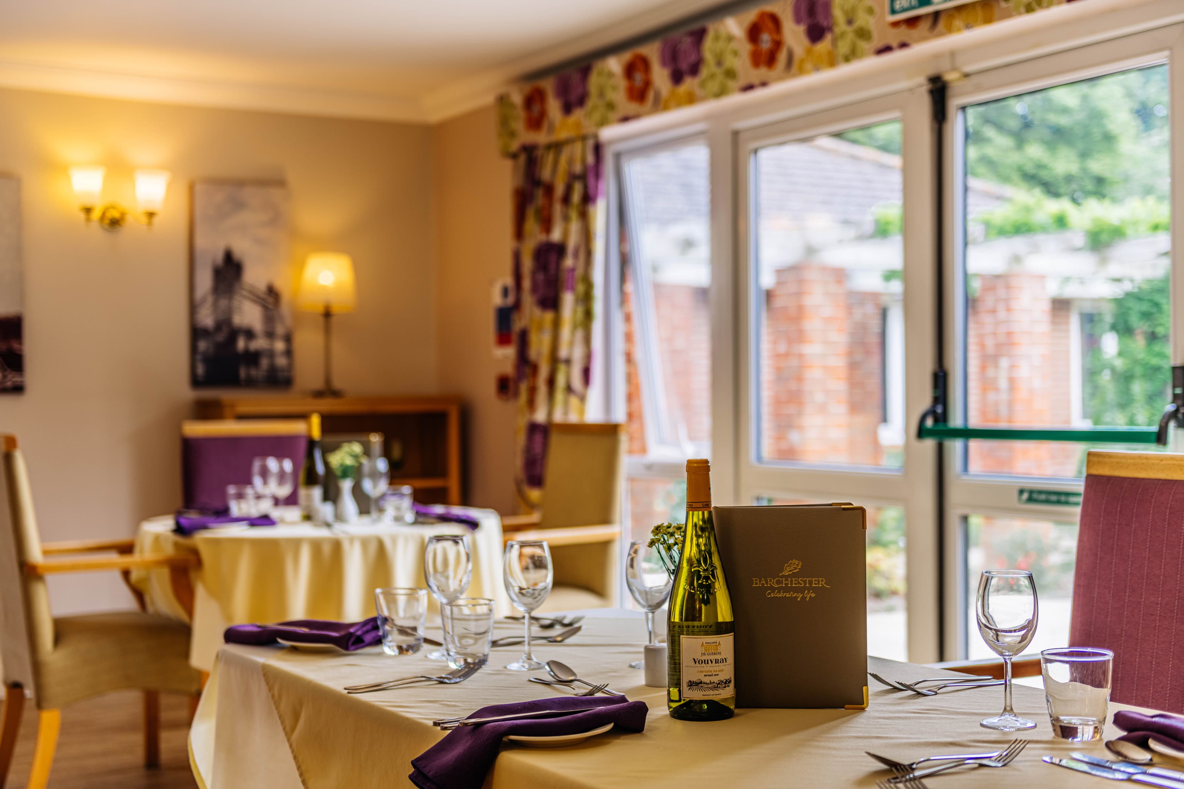 Dining Room in Oulton Park Care Home in Lowestoft, Suffolk