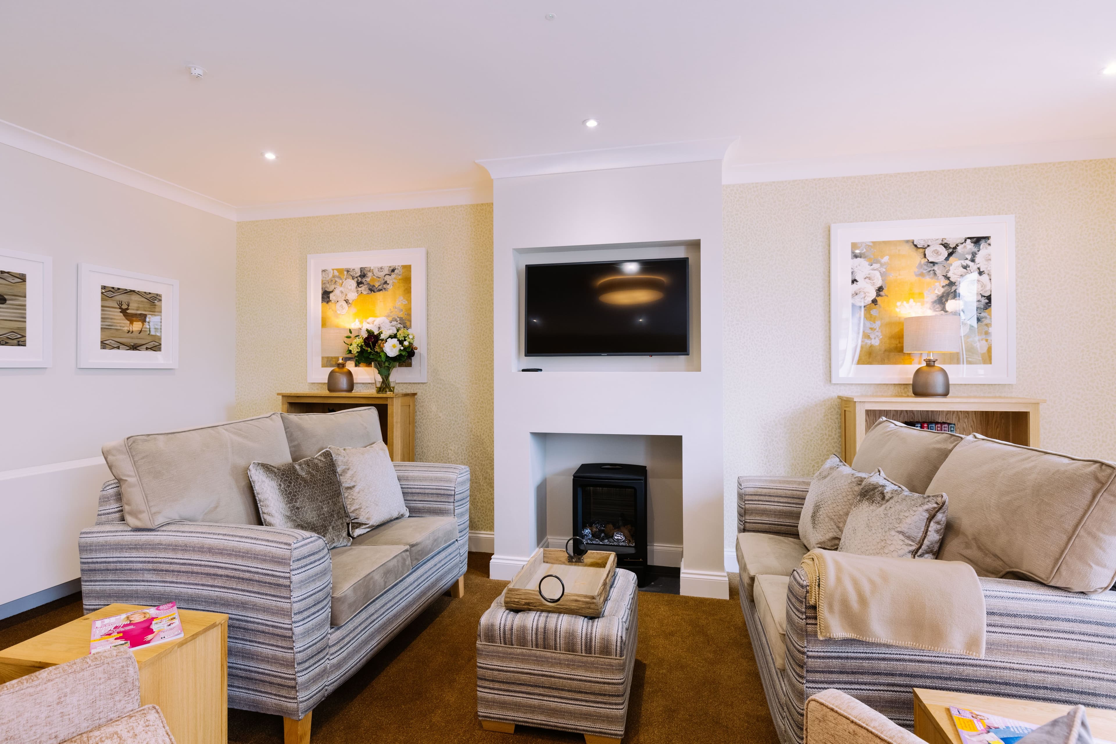 Communal Lounge of Ouse View Care Home in York, North Yorkshire