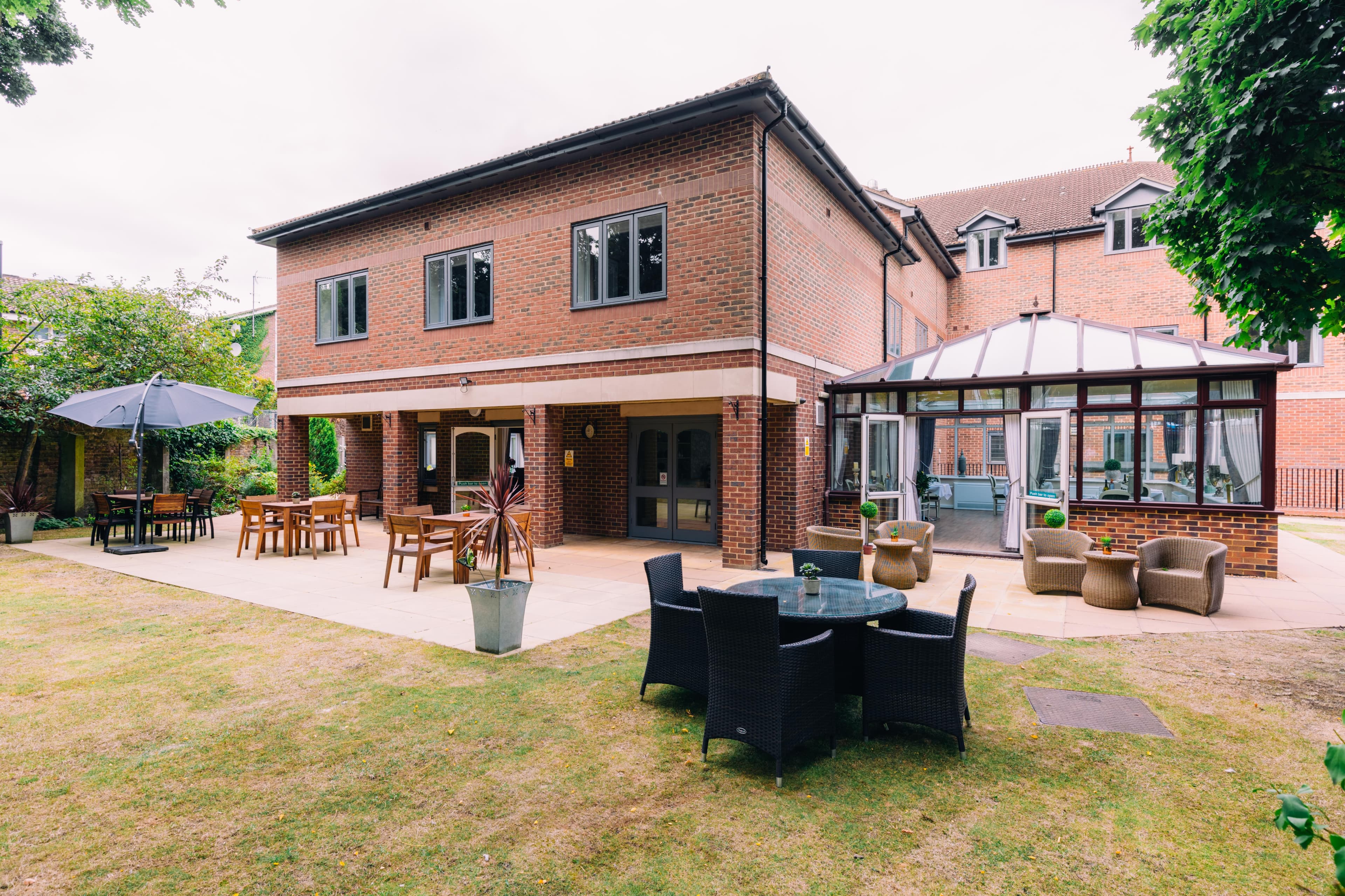 Garden at Peony Court Care Home in Croydon, Greater London