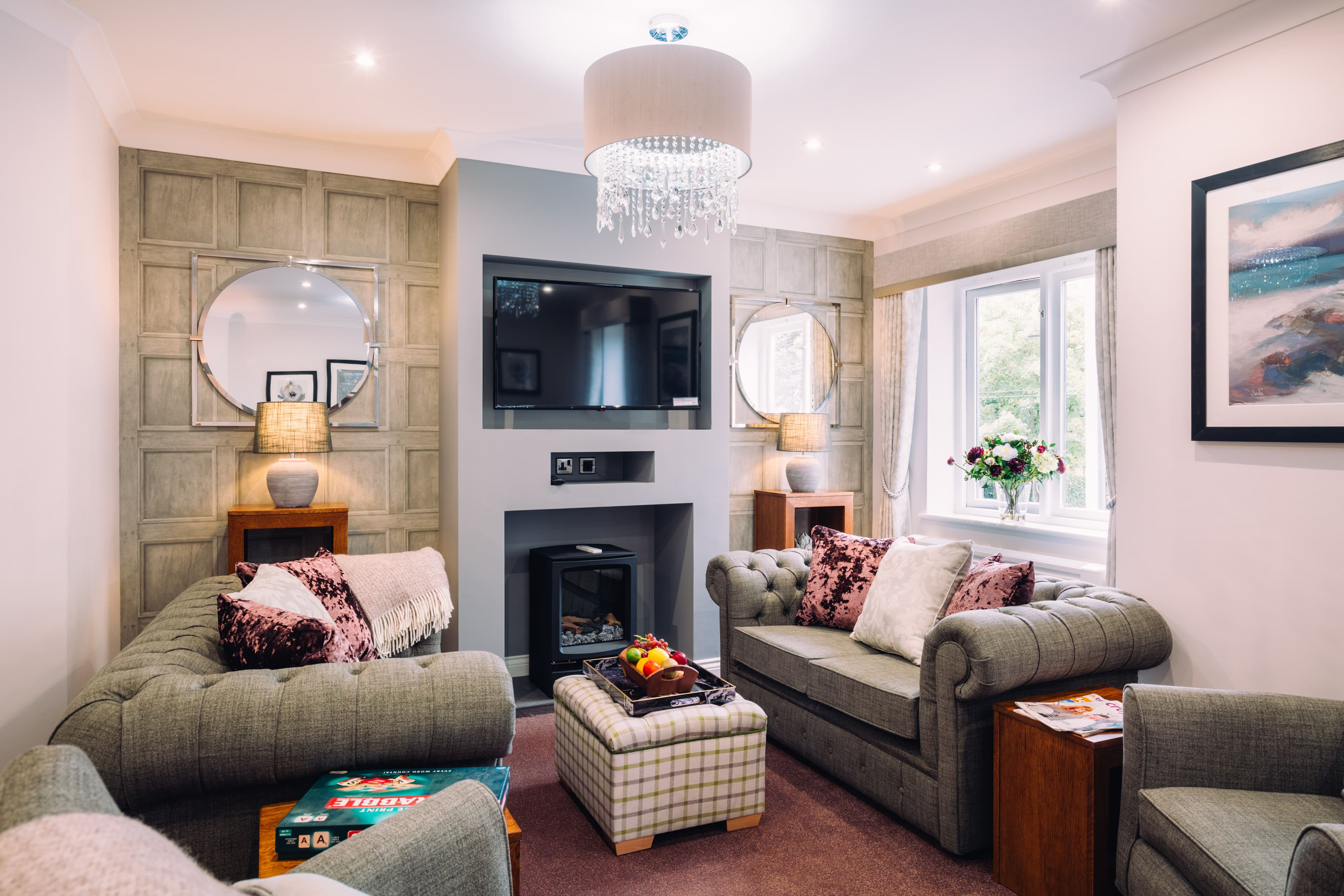 Communal Lounge at Peony Court Care Home in Croydon, Greater London