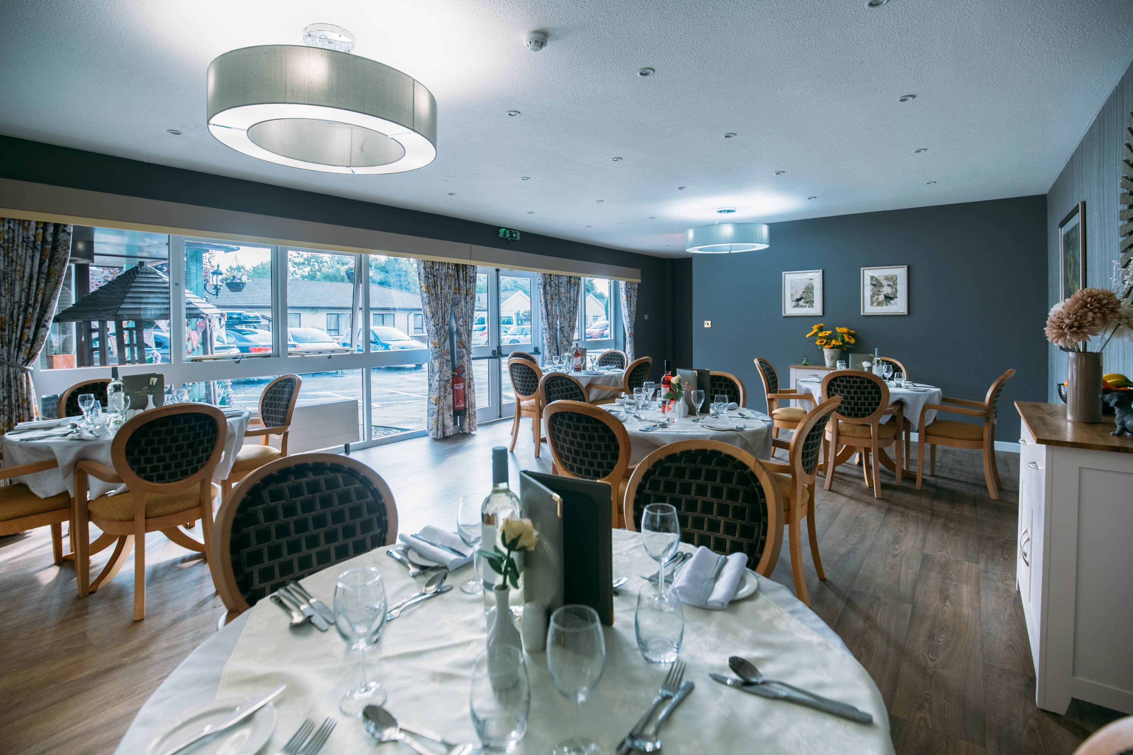 Dining Room at Plas-y-Dderwen Care Home in Camarthen, Camarthenshire