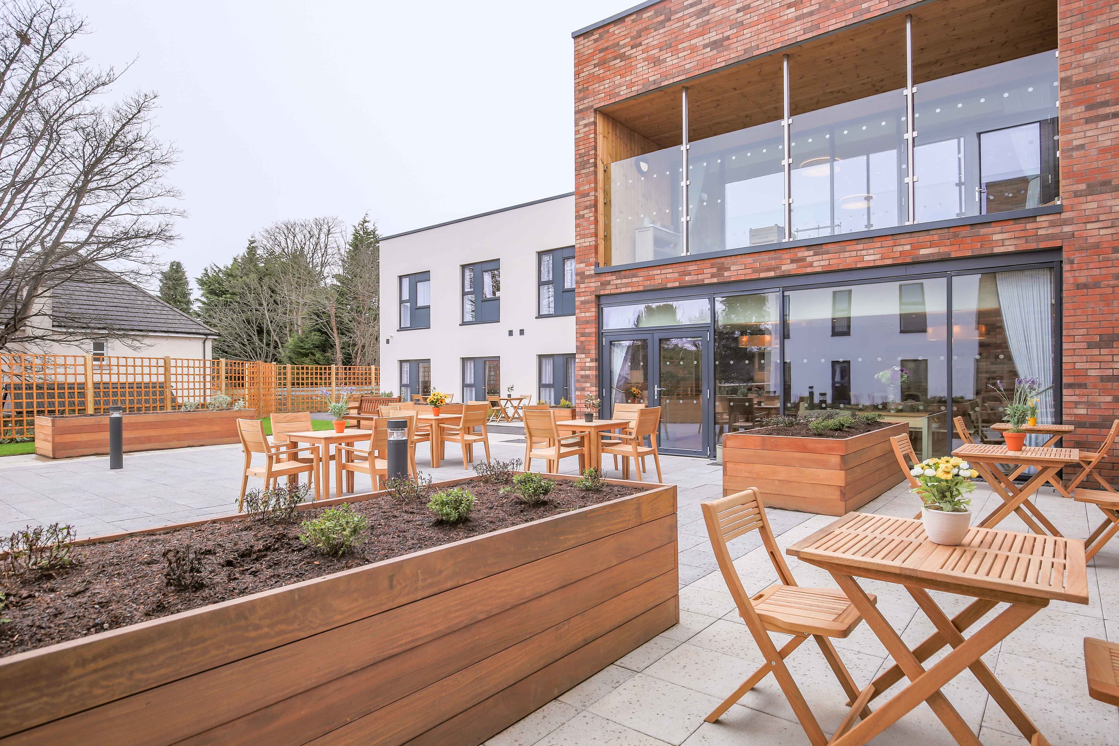 Exterior of Queens Manor Care Home in Edinburgh, Scotland