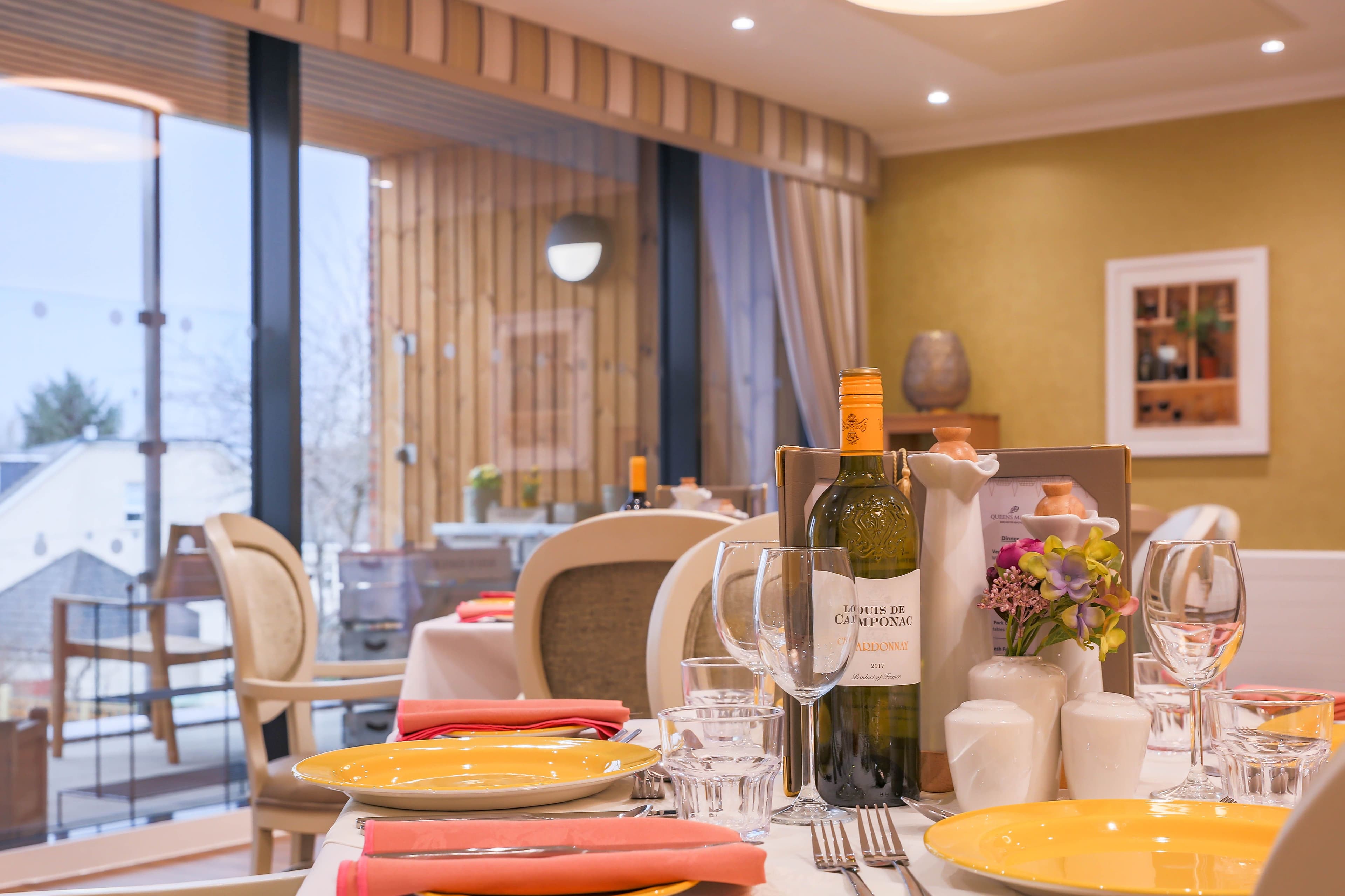 Dining Room at Queens Manor Care Home in Edinburgh, Scotland