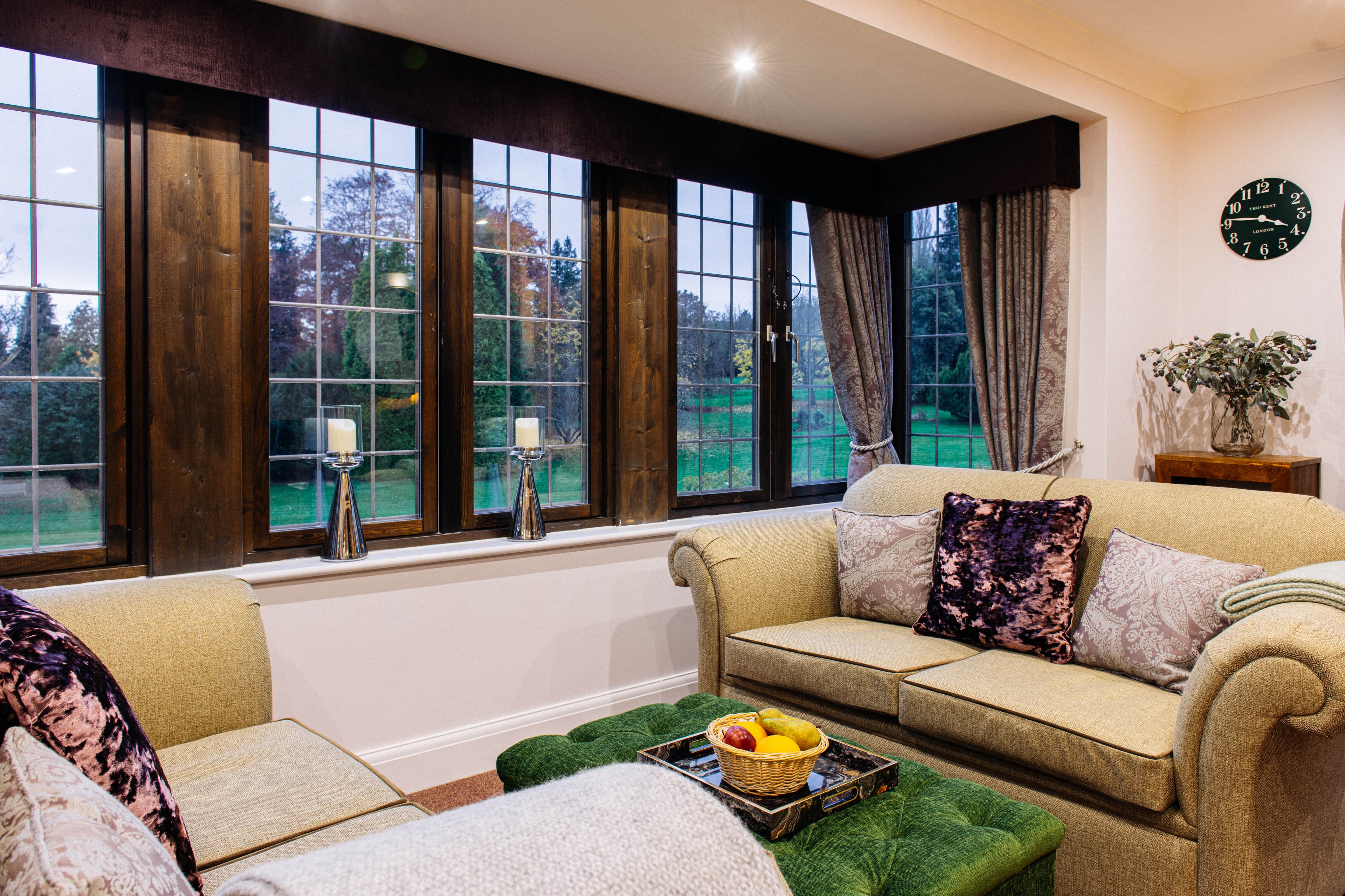 Communal Lounge at Reigate Beaumont Care Home in Reigate, Surrey