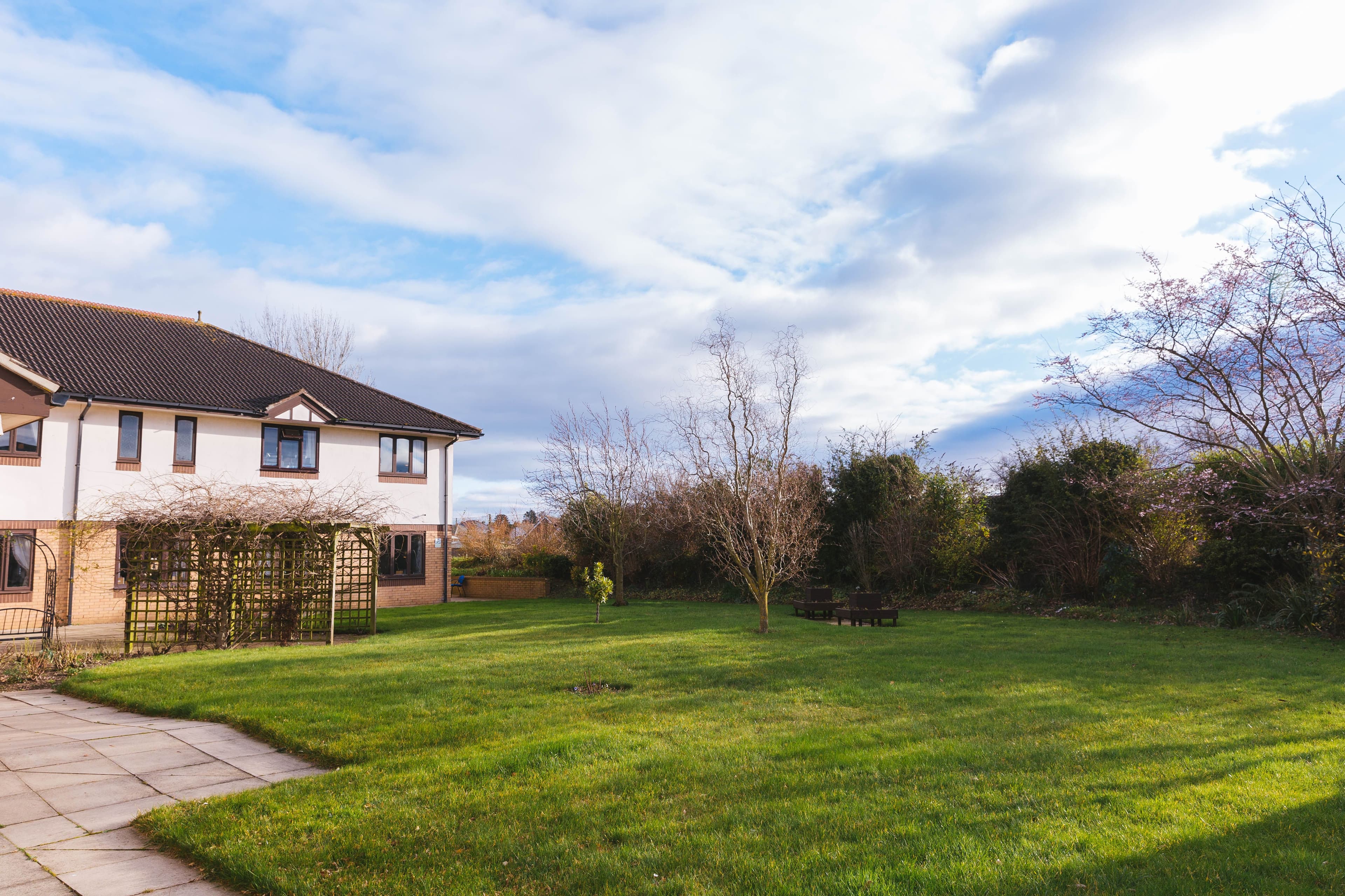 Garden at Rose Lodge Care Home in Wisbech, Cambridgeshire