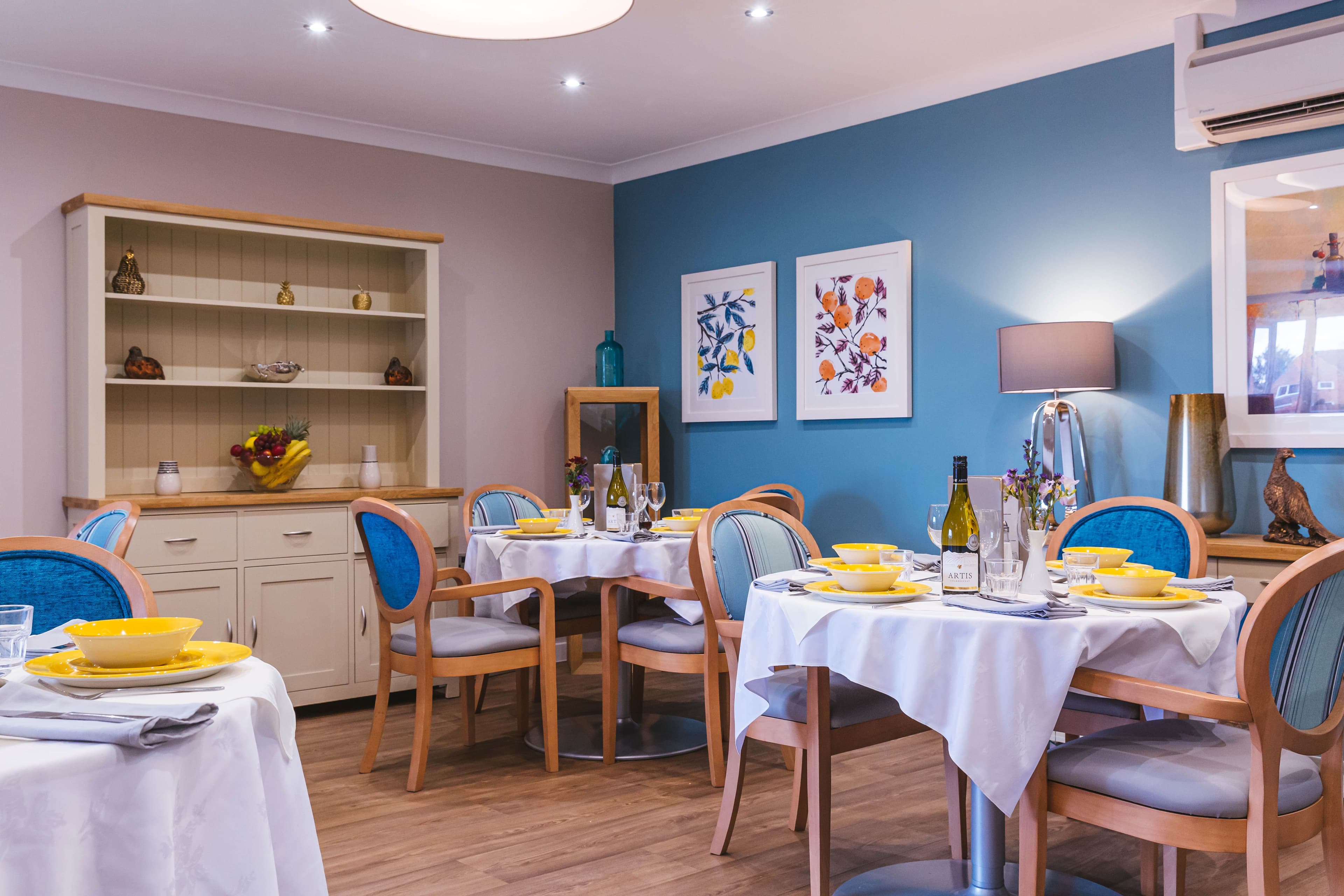 Dining Room at Rose Lodge Care Home in Wisbech, Cambridgeshire