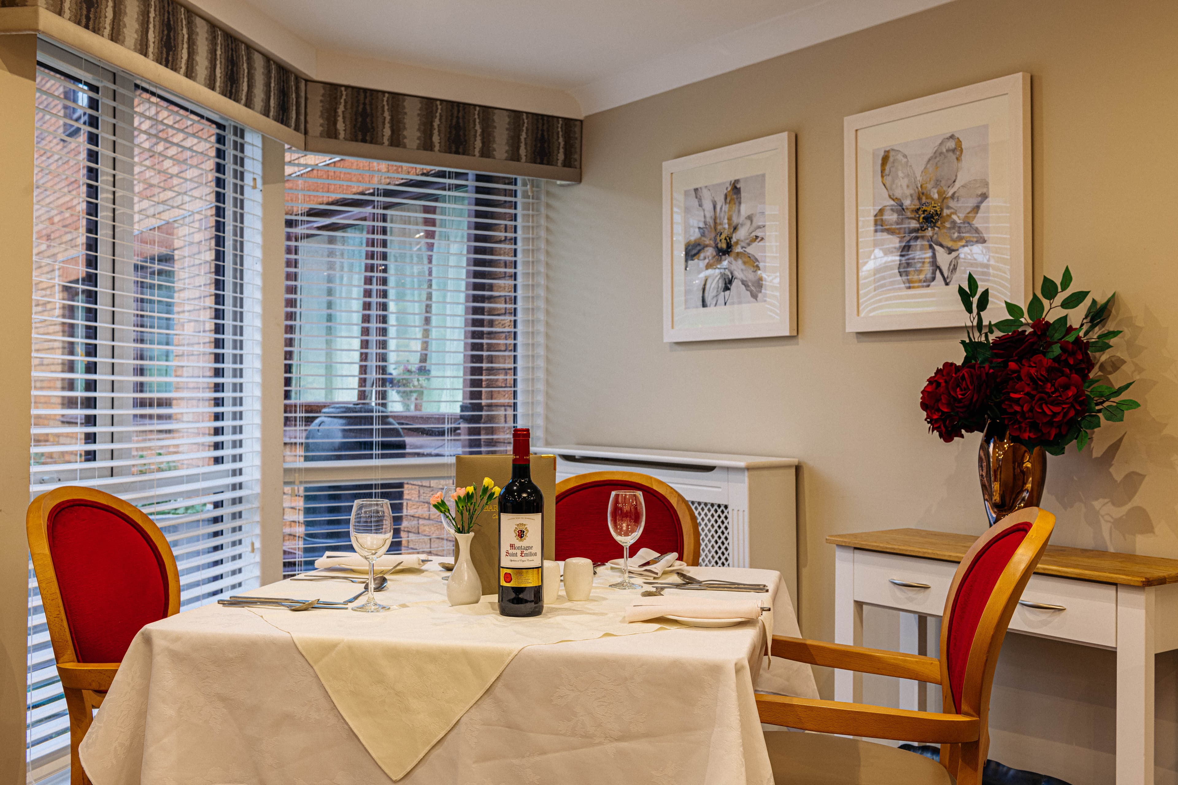 Dining Room at Sherwood Court Care Home in Fulwood, Preston