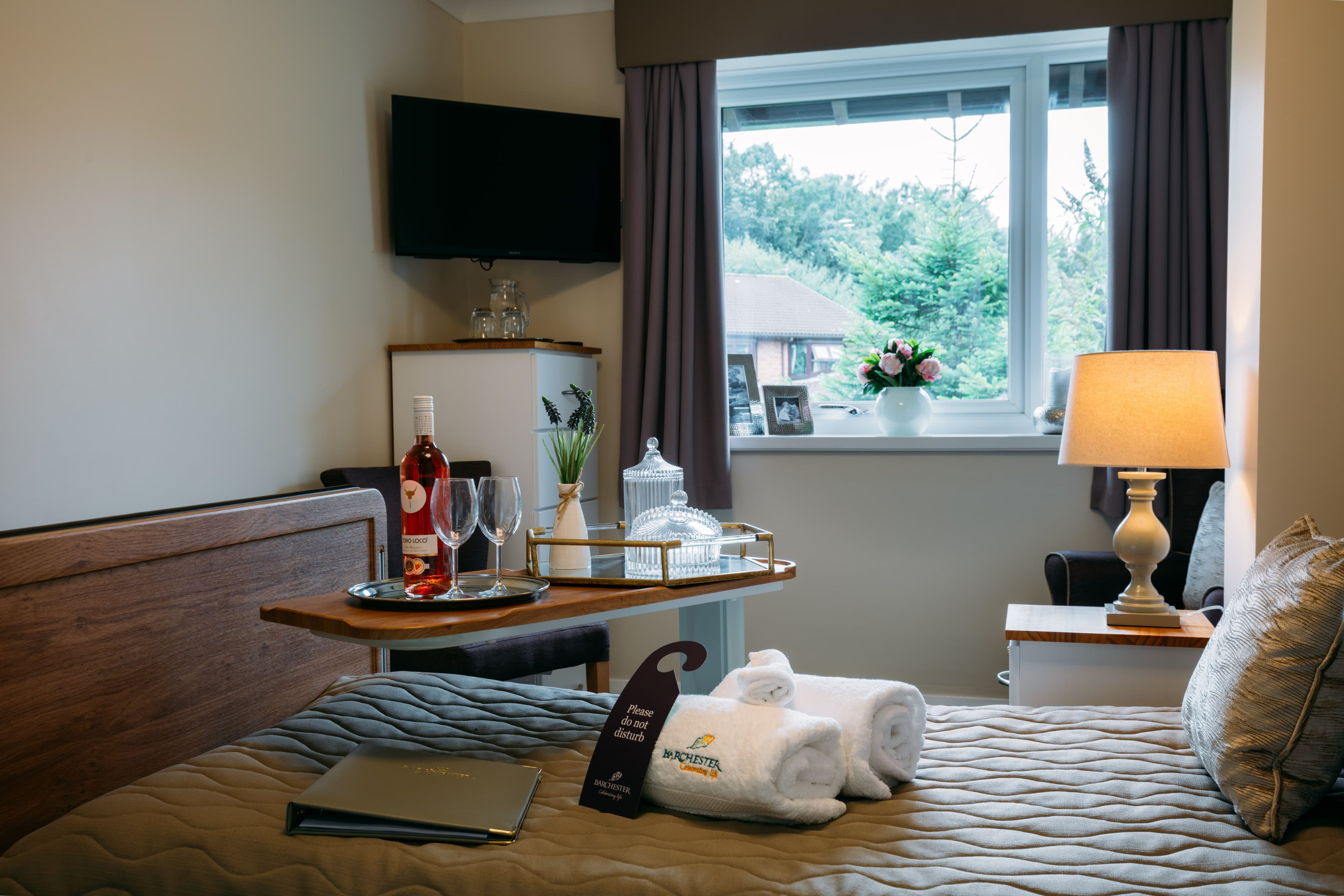 Bedroom at Sherwood Lodge Care Home in Fulwood, Preston