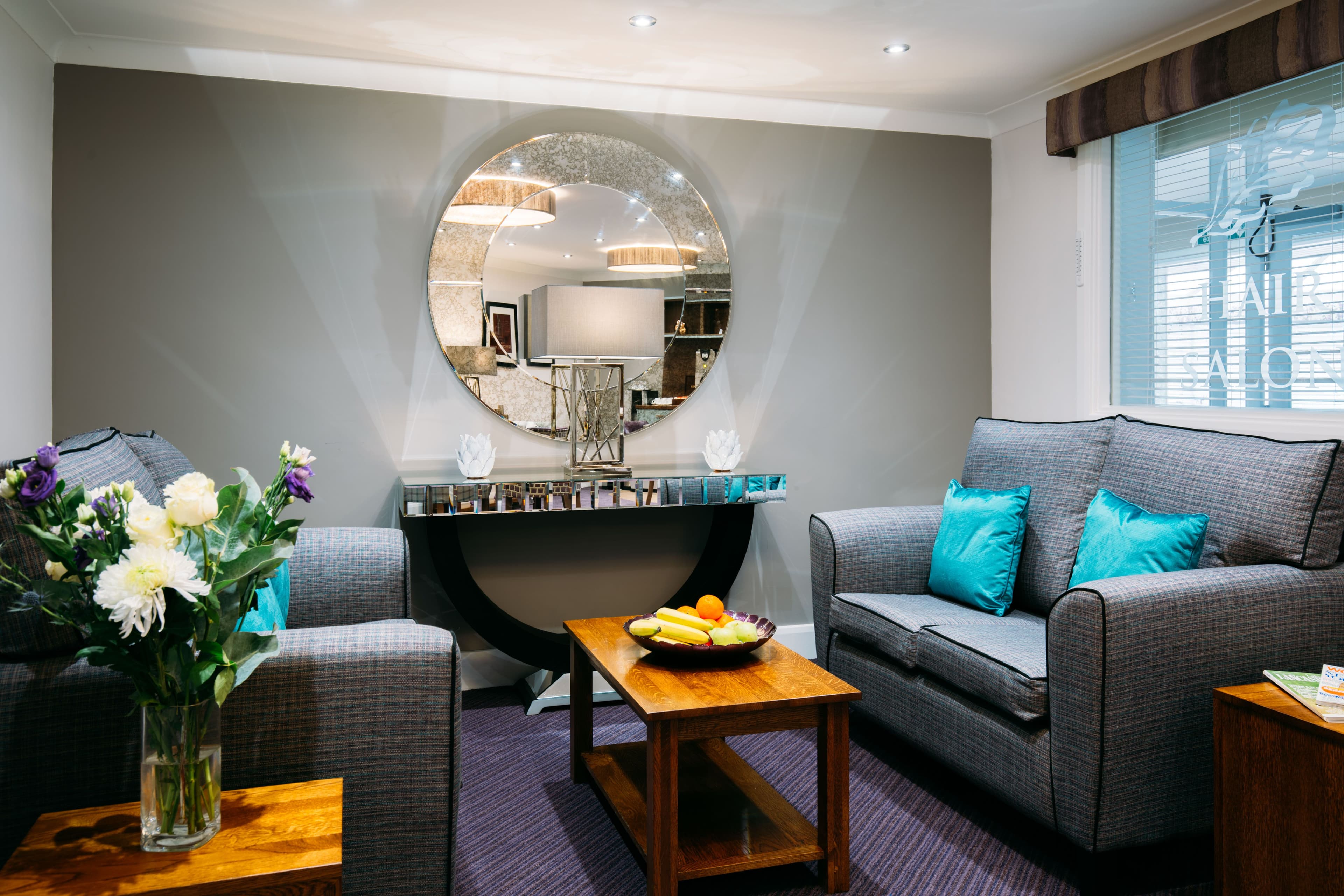 Communal Lounge at Sherwood Lodge Care Home in Fulwood, Preston