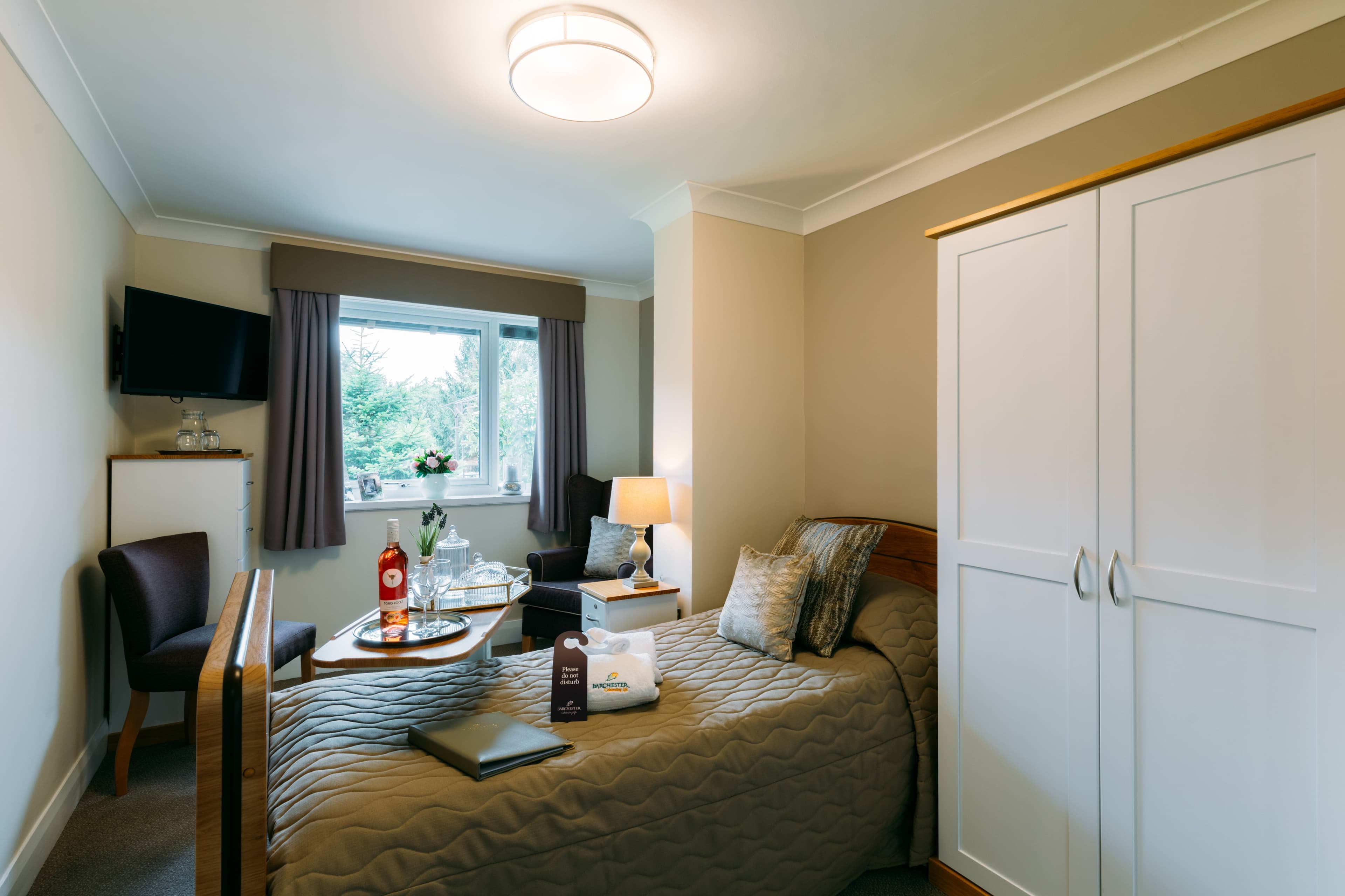 Bedroom at Sherwood Lodge Care Home in Fulwood, Preston