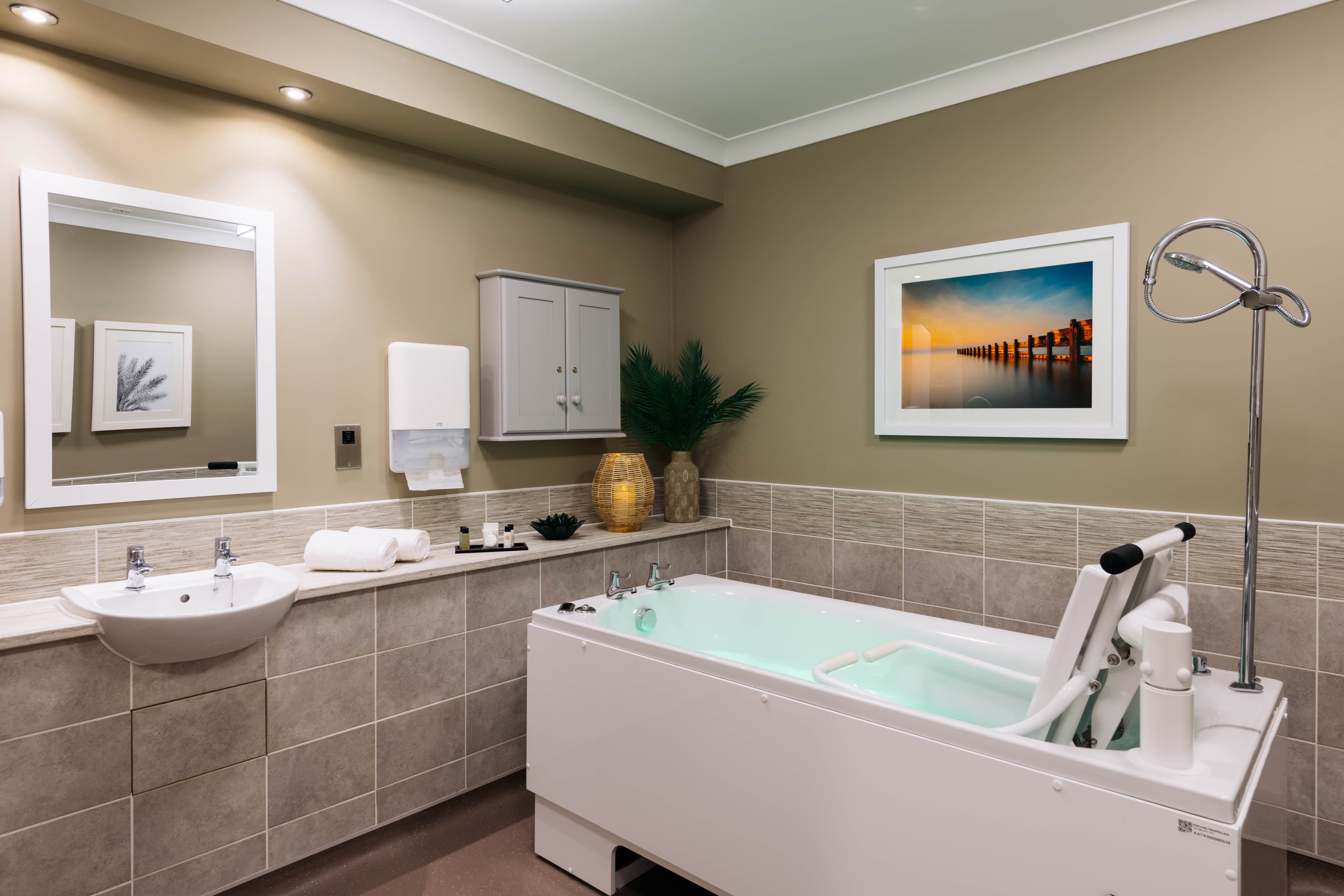 Spa Bathroom at Snowdrop Place Care Home in Southampton, Hampshire