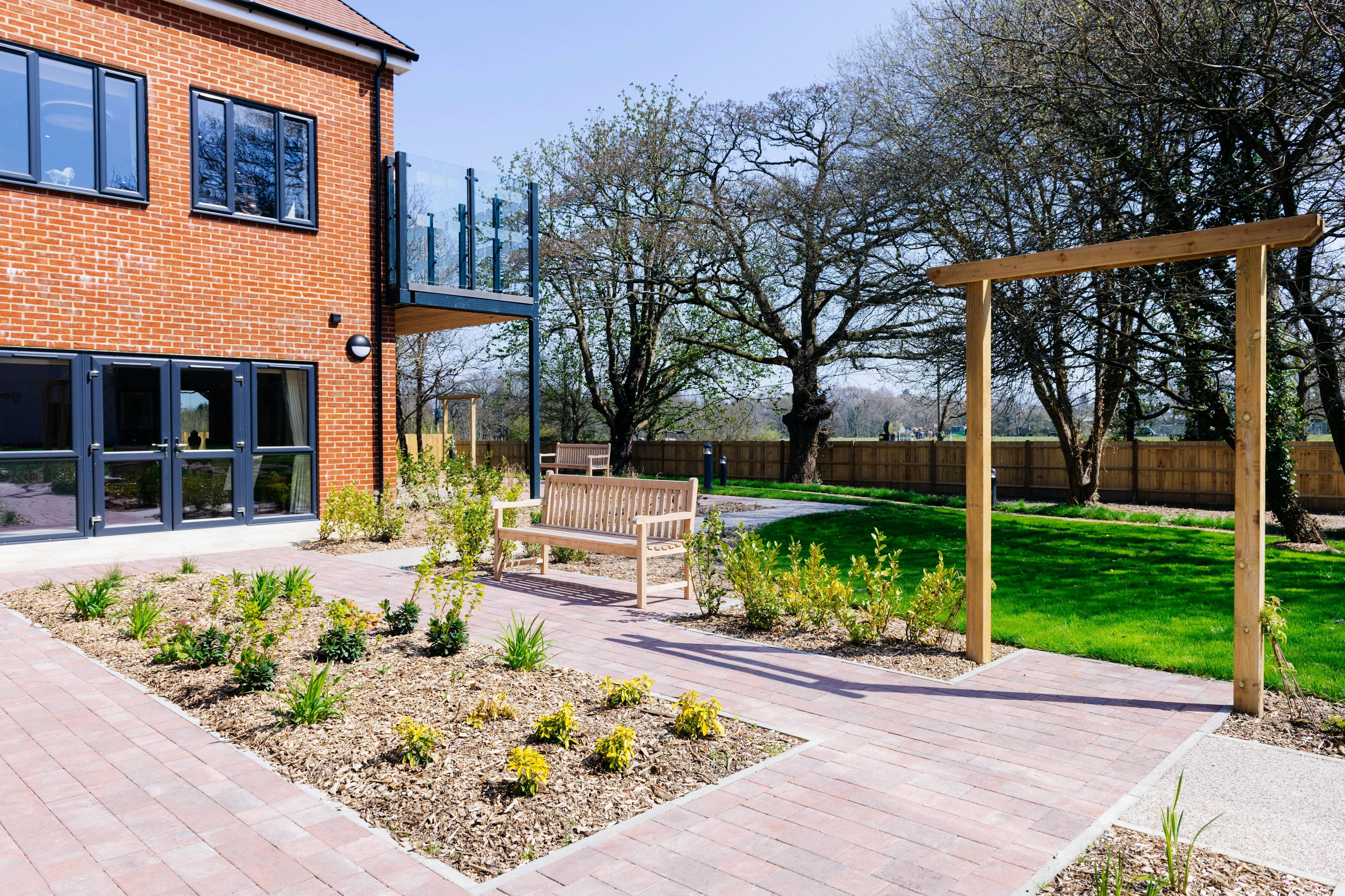 Garden at Snowdrop Place Care Home in Southampton, Hampshire