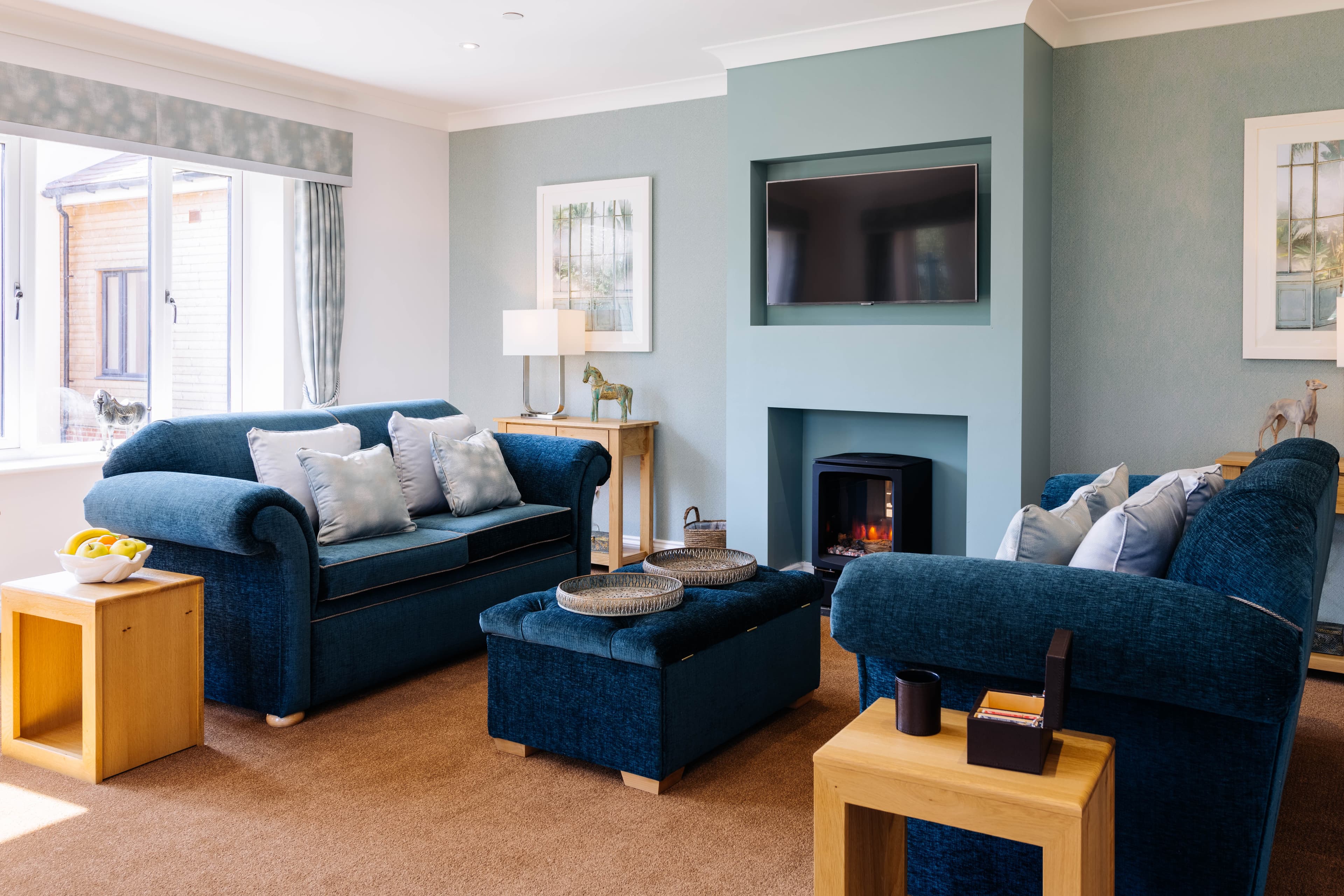 Communal Lounge at Snowdrop Place Care Home in Southampton, Hampshire