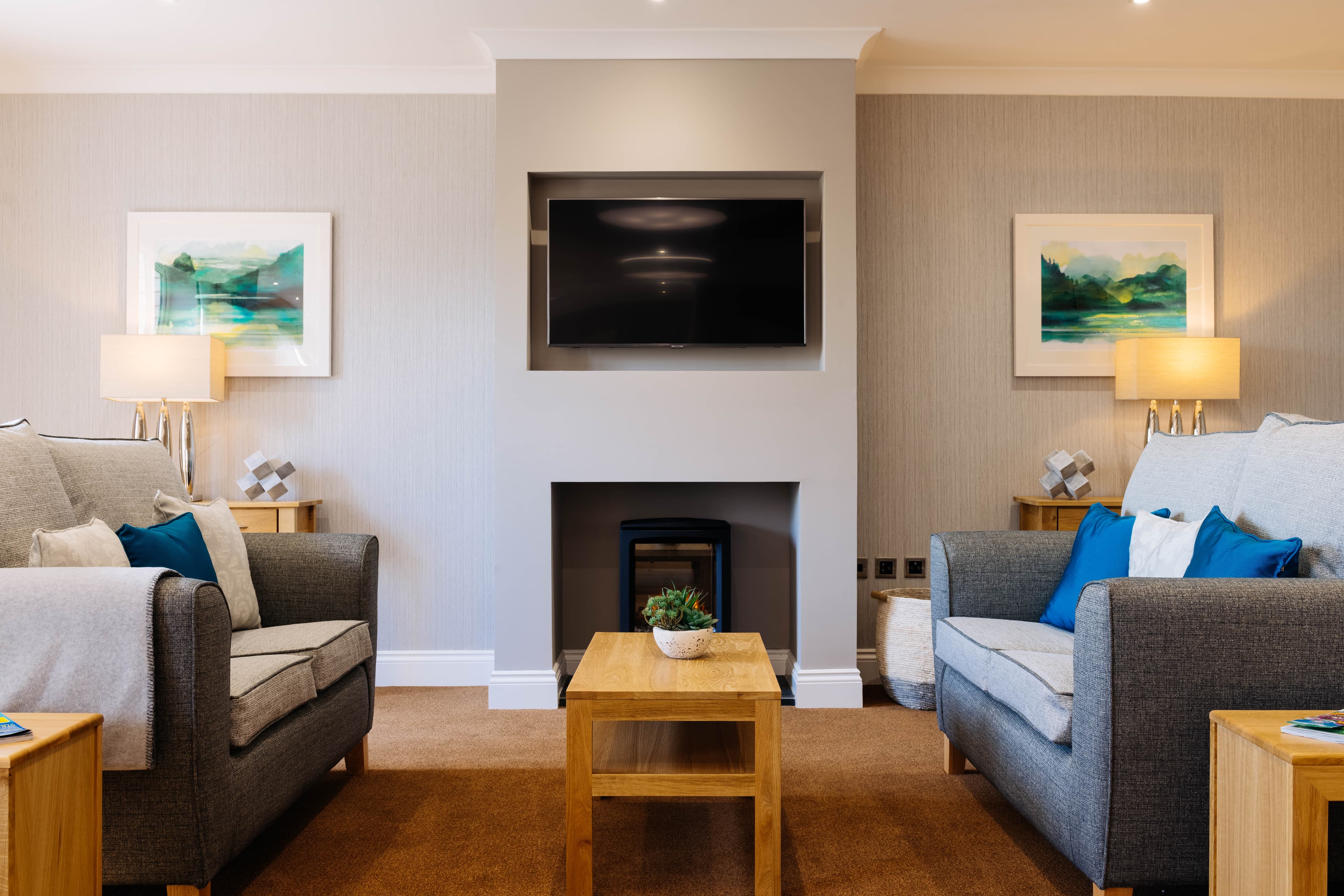 Communal Lounge at Snowdrop Place Care Home in Southampton, Hampshire