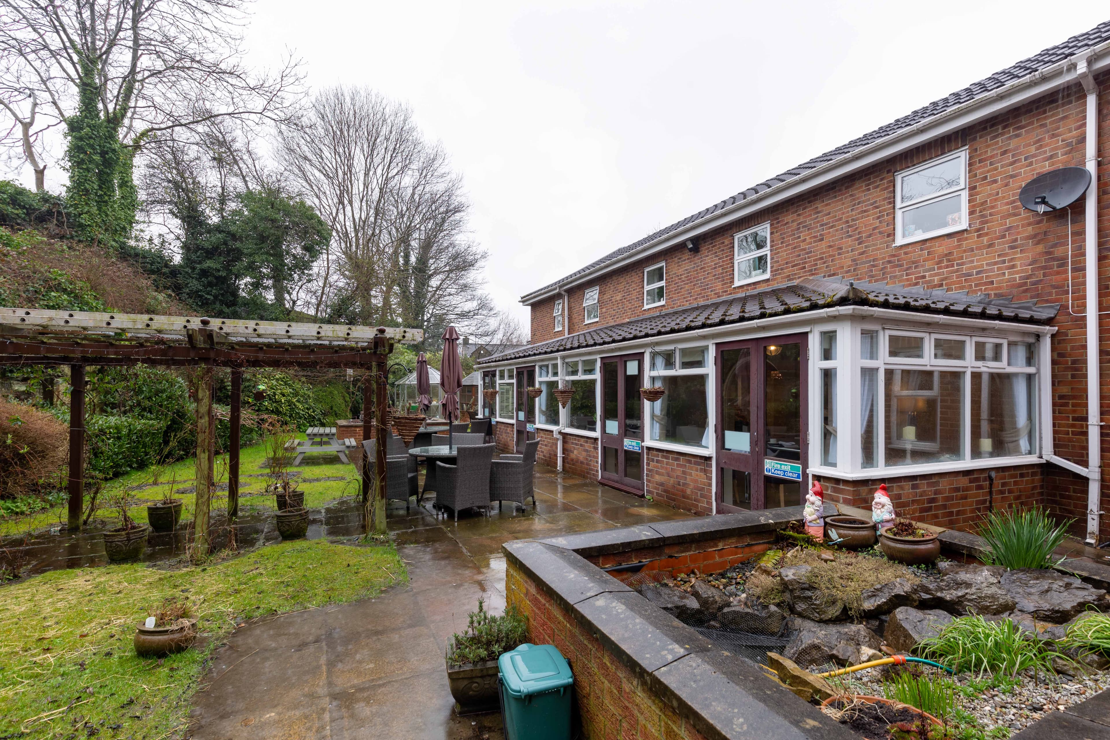 Garden at South Chowdene Care Home in Gateshead, Tyne and Wear