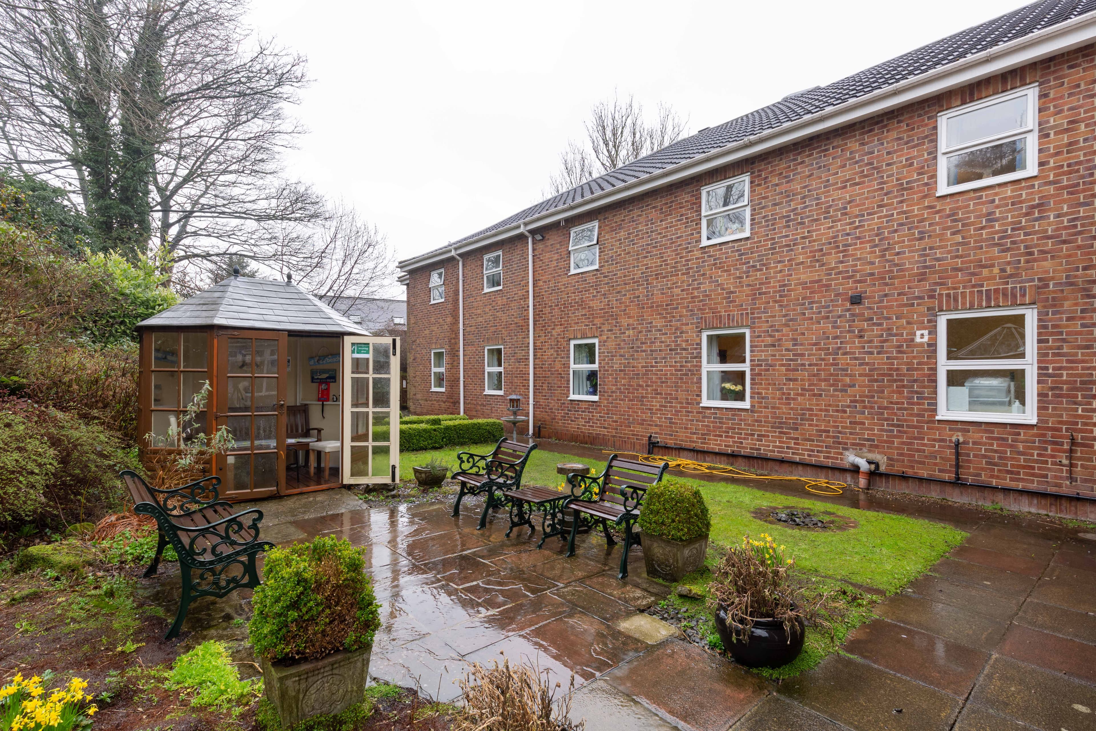 Garden at South Chowdene Care Home in Gateshead, Tyne and Wear