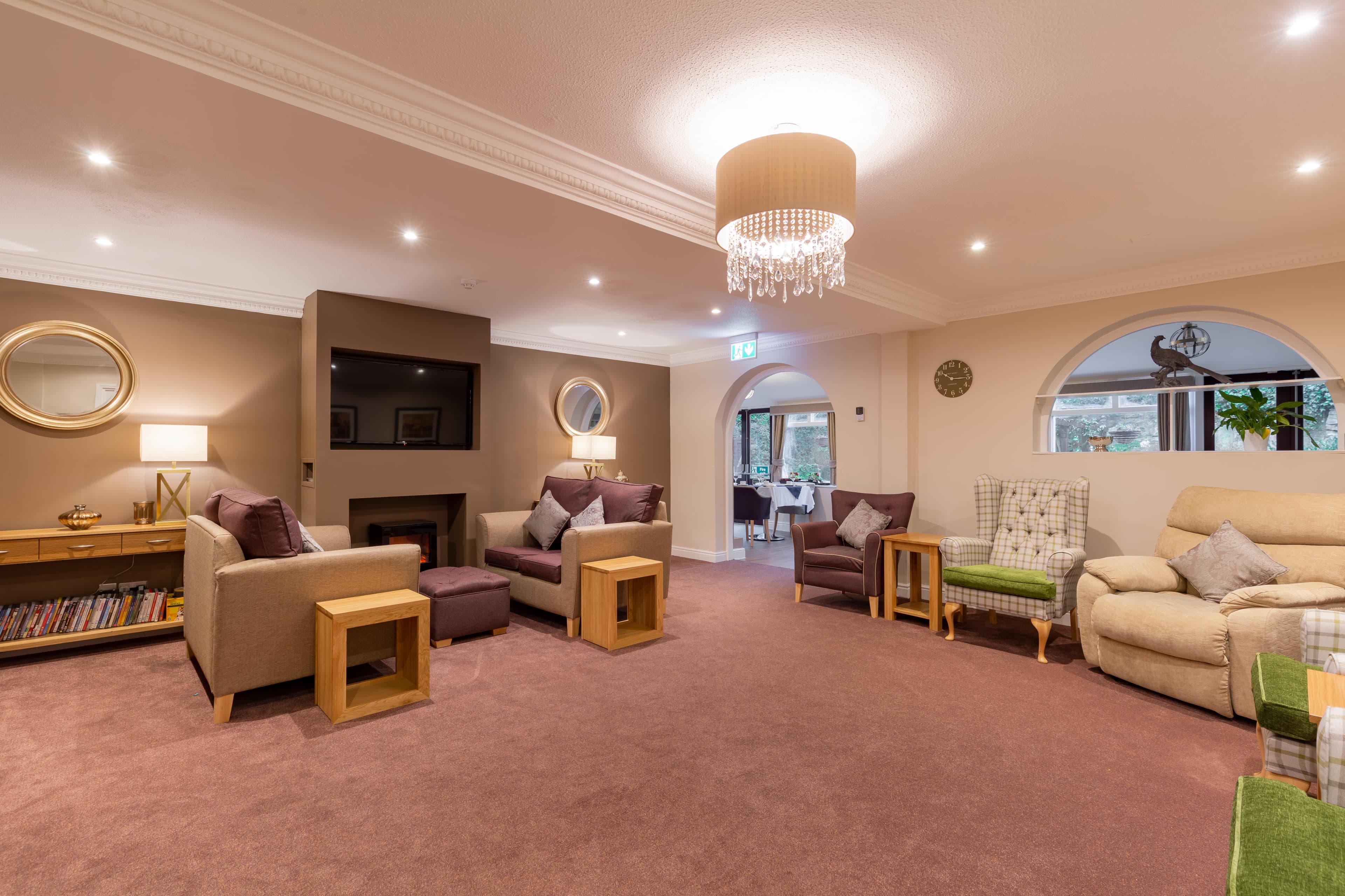 Communal Lounge at South Chowdene Care Home in Gateshead, Tyne and Wear