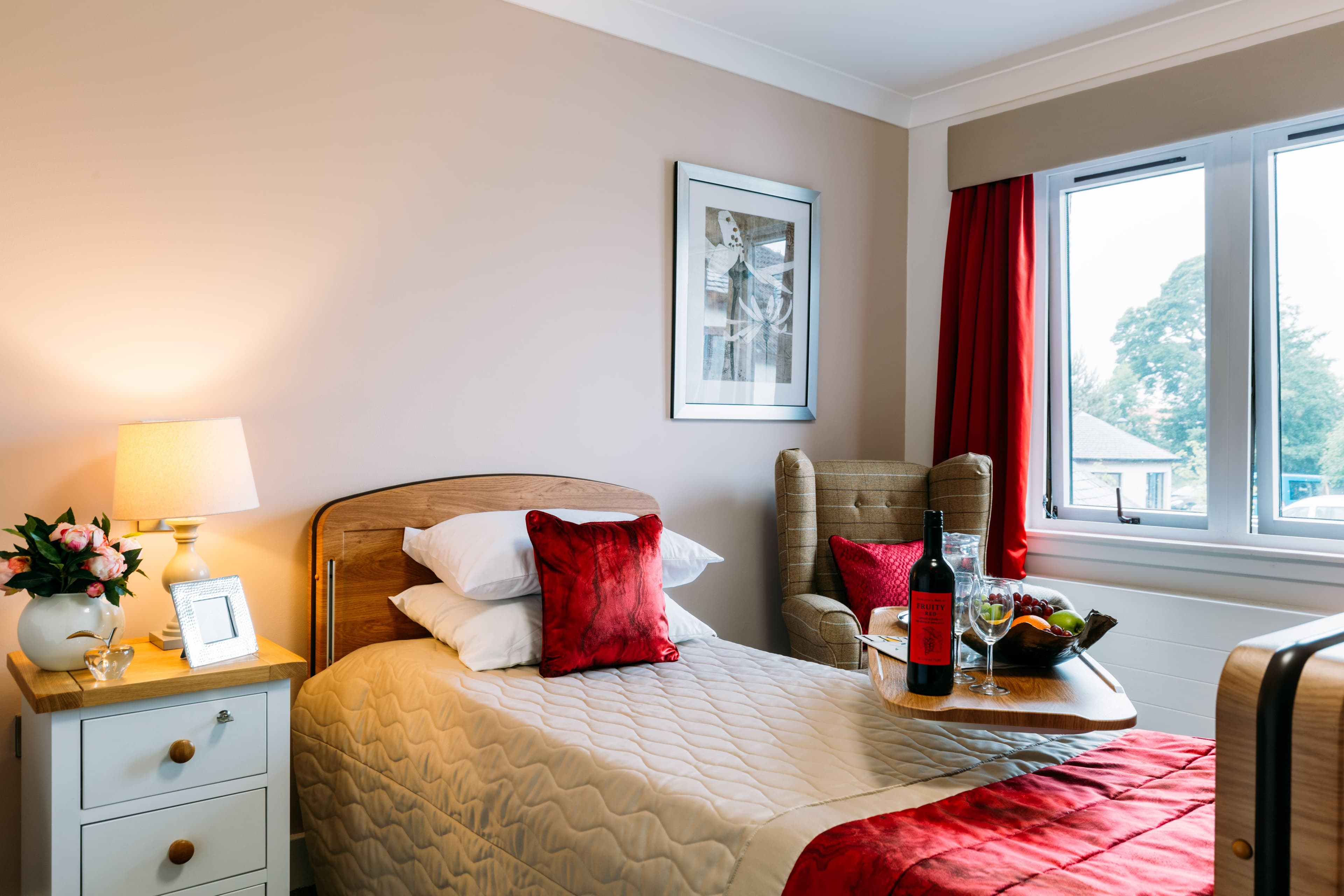 Bedroom at South Grange Care Home in The City of Dundee, Scotland