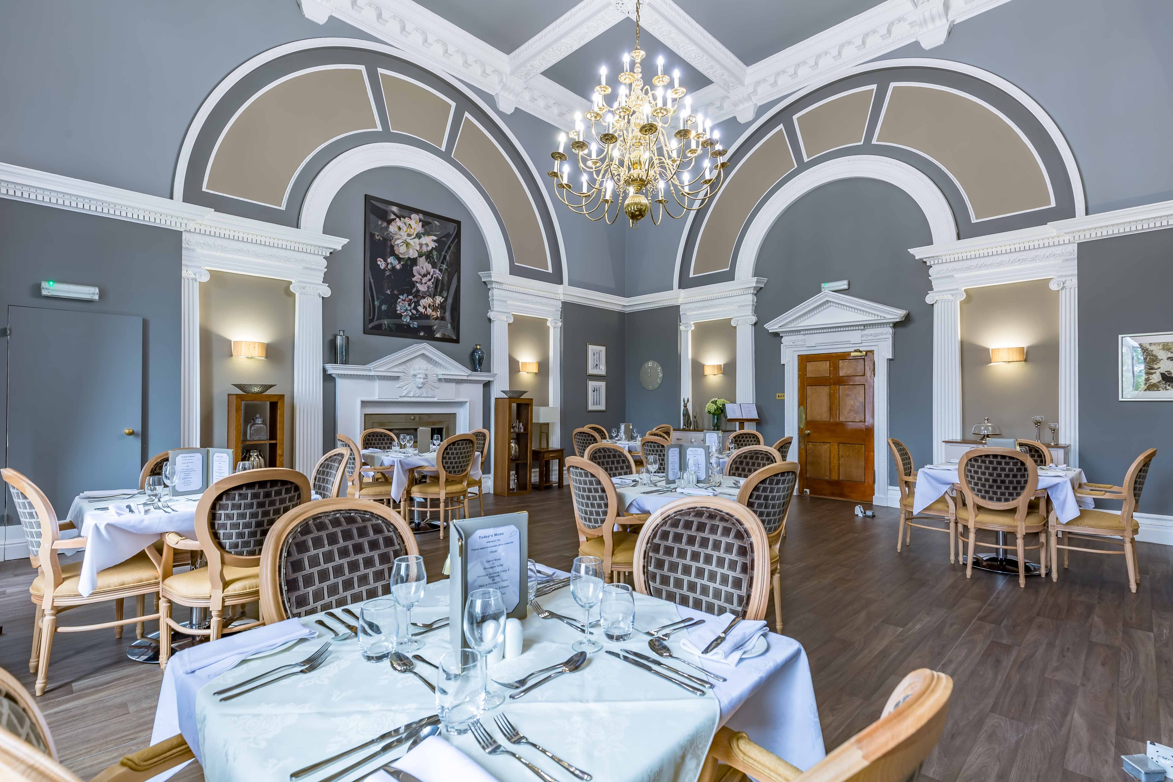 Dining Room at Southgate Beaumont Care Home in London, England