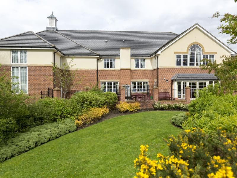 Garden of Spen Court Care Home in Heckmondwike, Kirklees