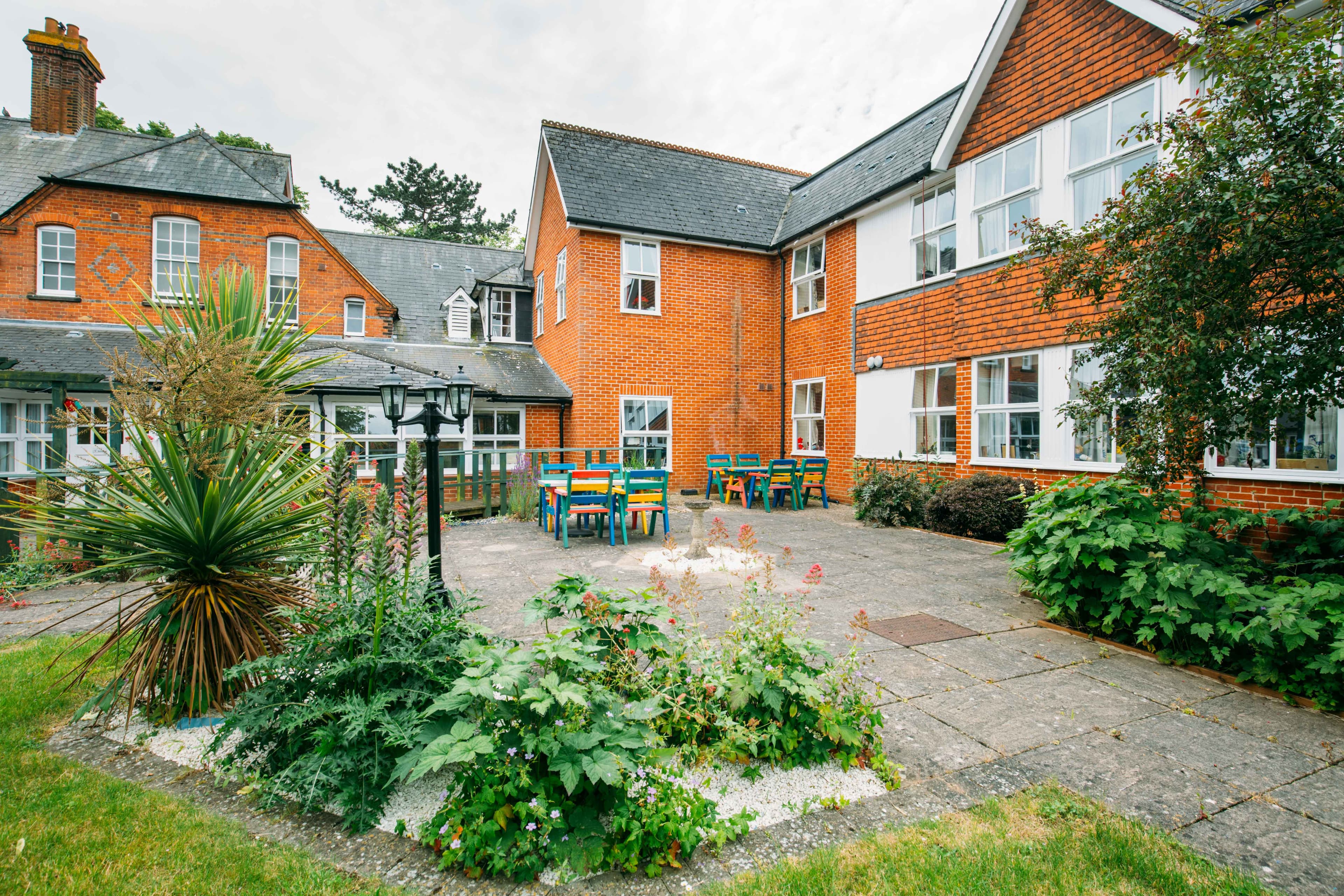 Garden at St Thomas Care Home in Basingstoke, Hampshire