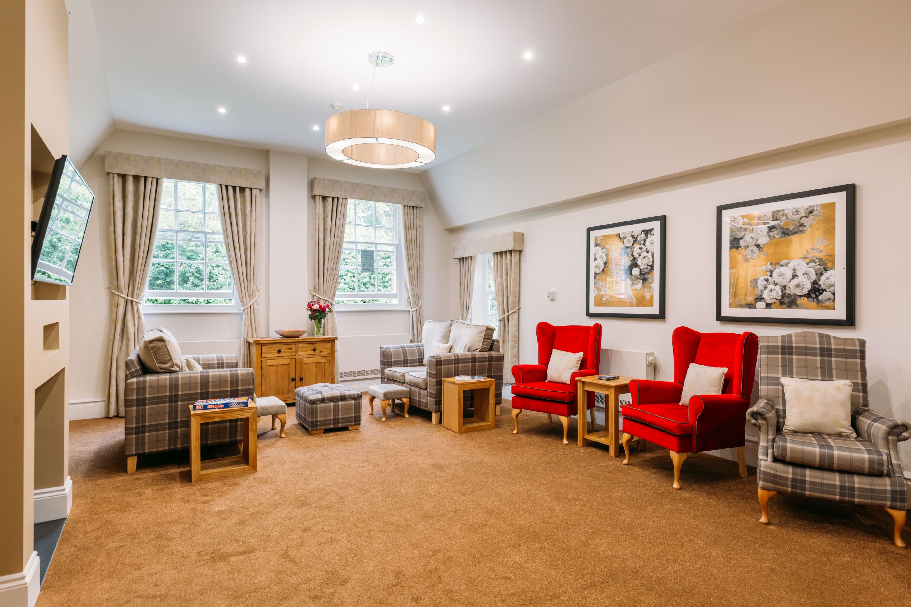 Lounge at St Thomas Care Home in Basingstoke, Hampshire