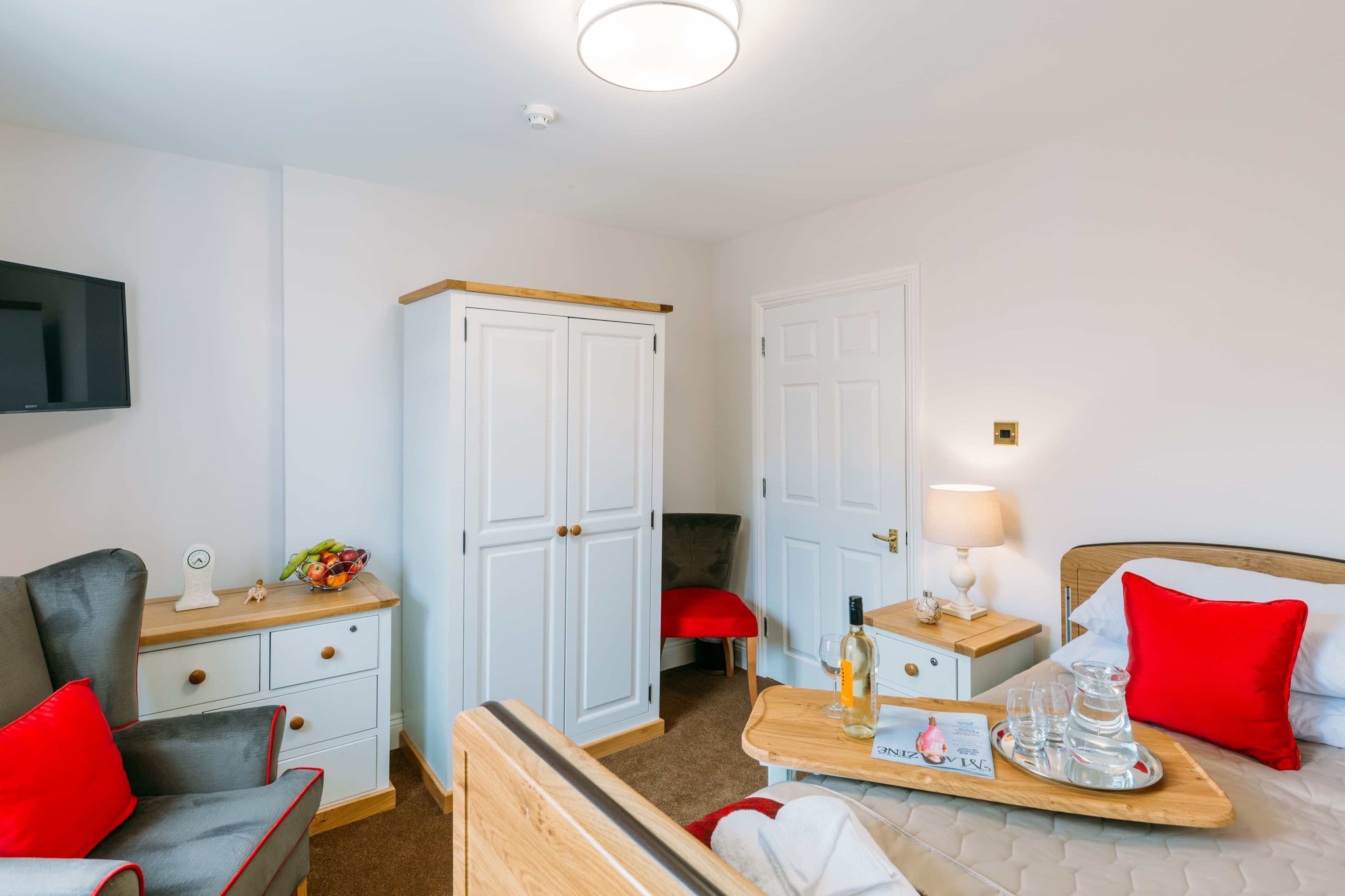 Bedroom at St Thomas Care Home in Basingstoke, Hampshire