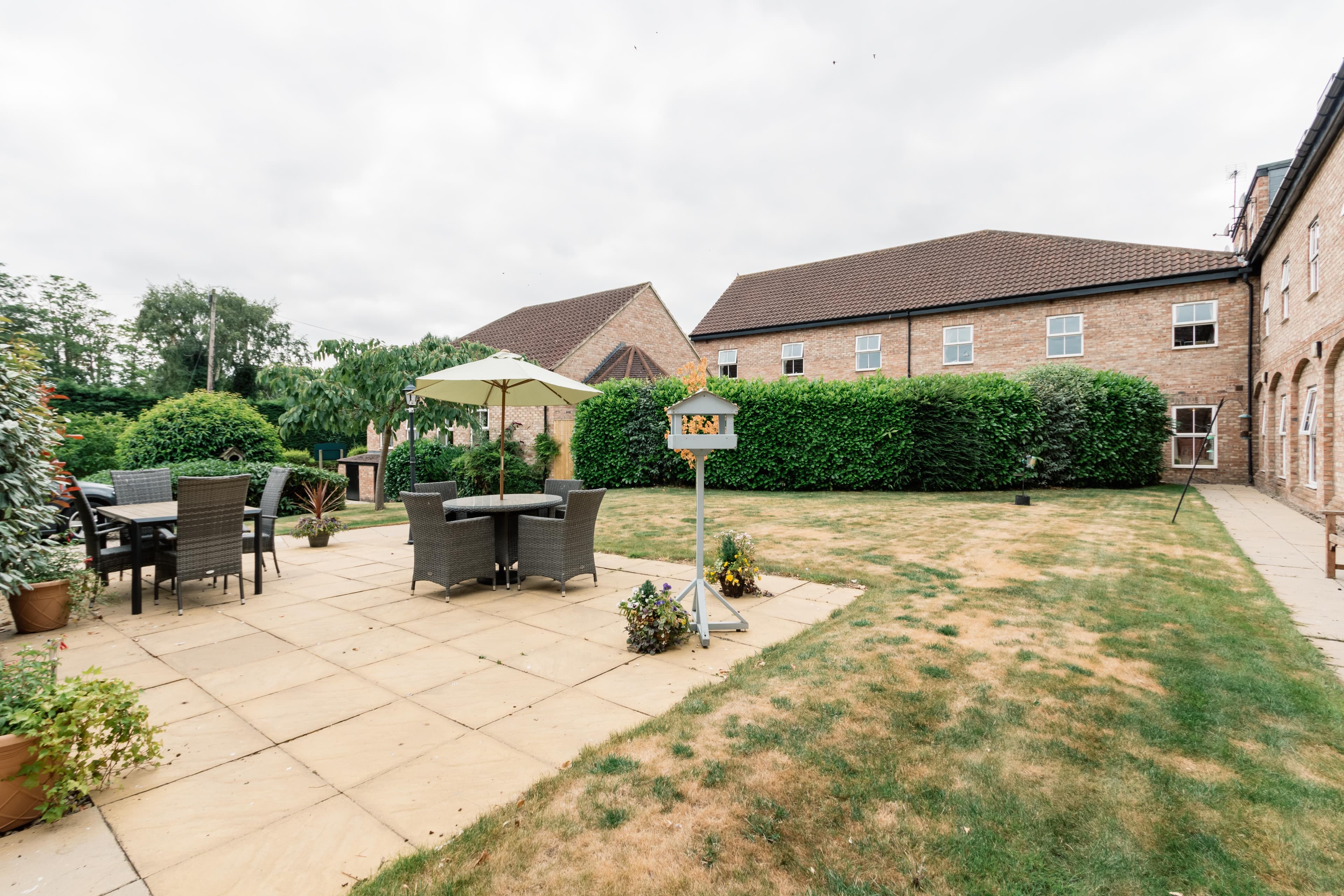 Garden at Stamford Bridge Beaumont Care Home in York, North Yorkshire