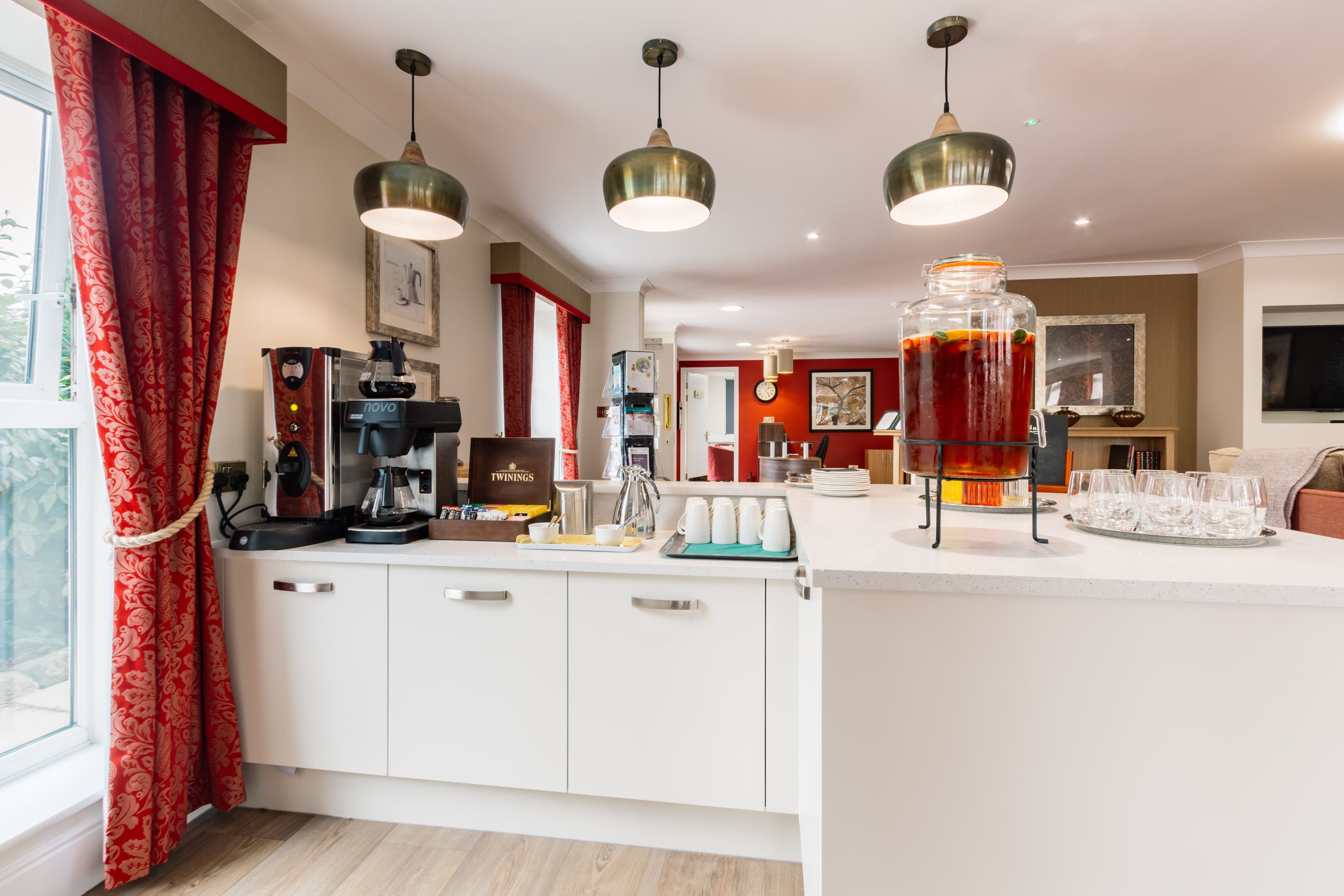 Cafe at Stamford Bridge Beaumont Care Home in York, North Yorkshire