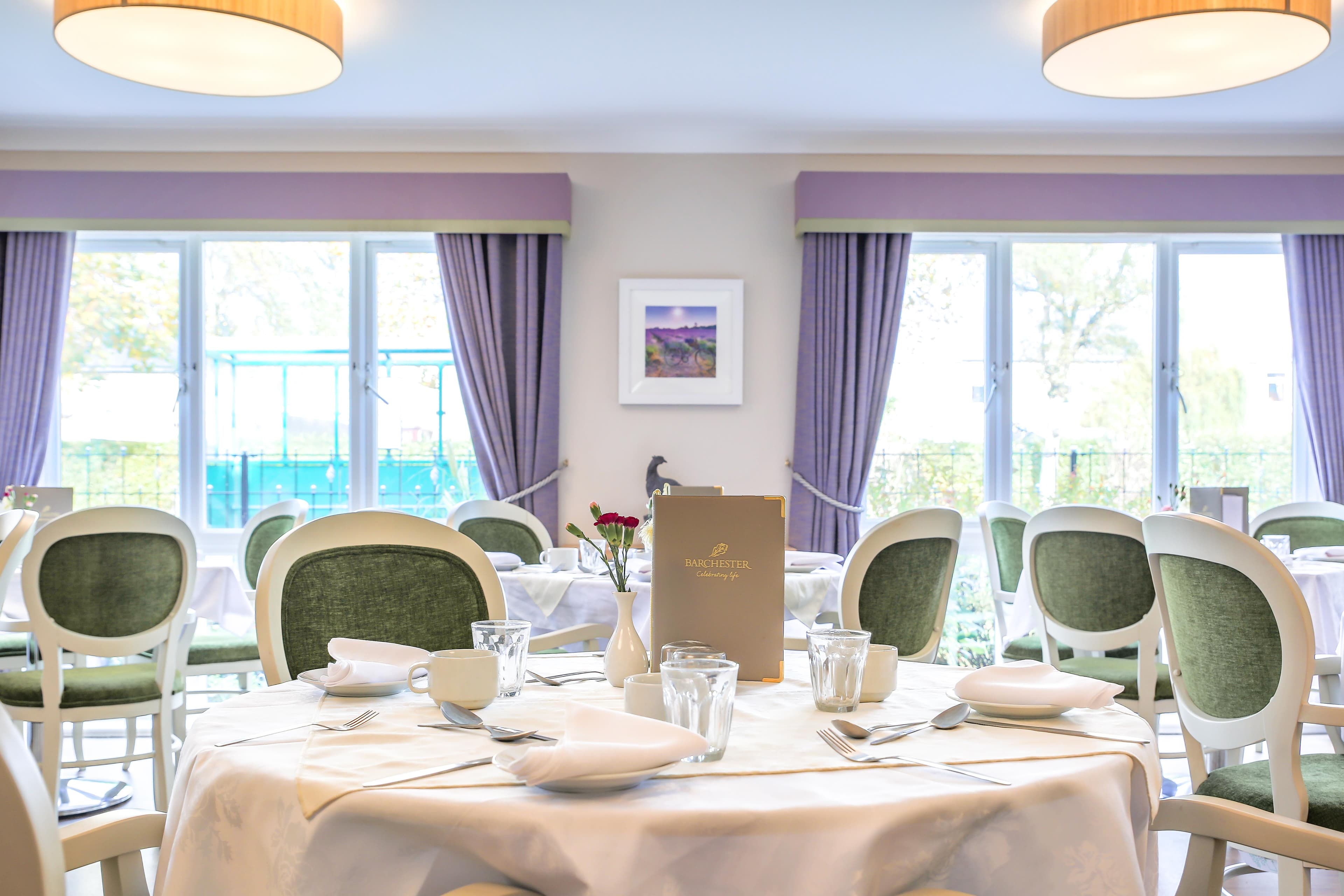 Dining Area at Station Court Care Home in Ashington, Northumberland