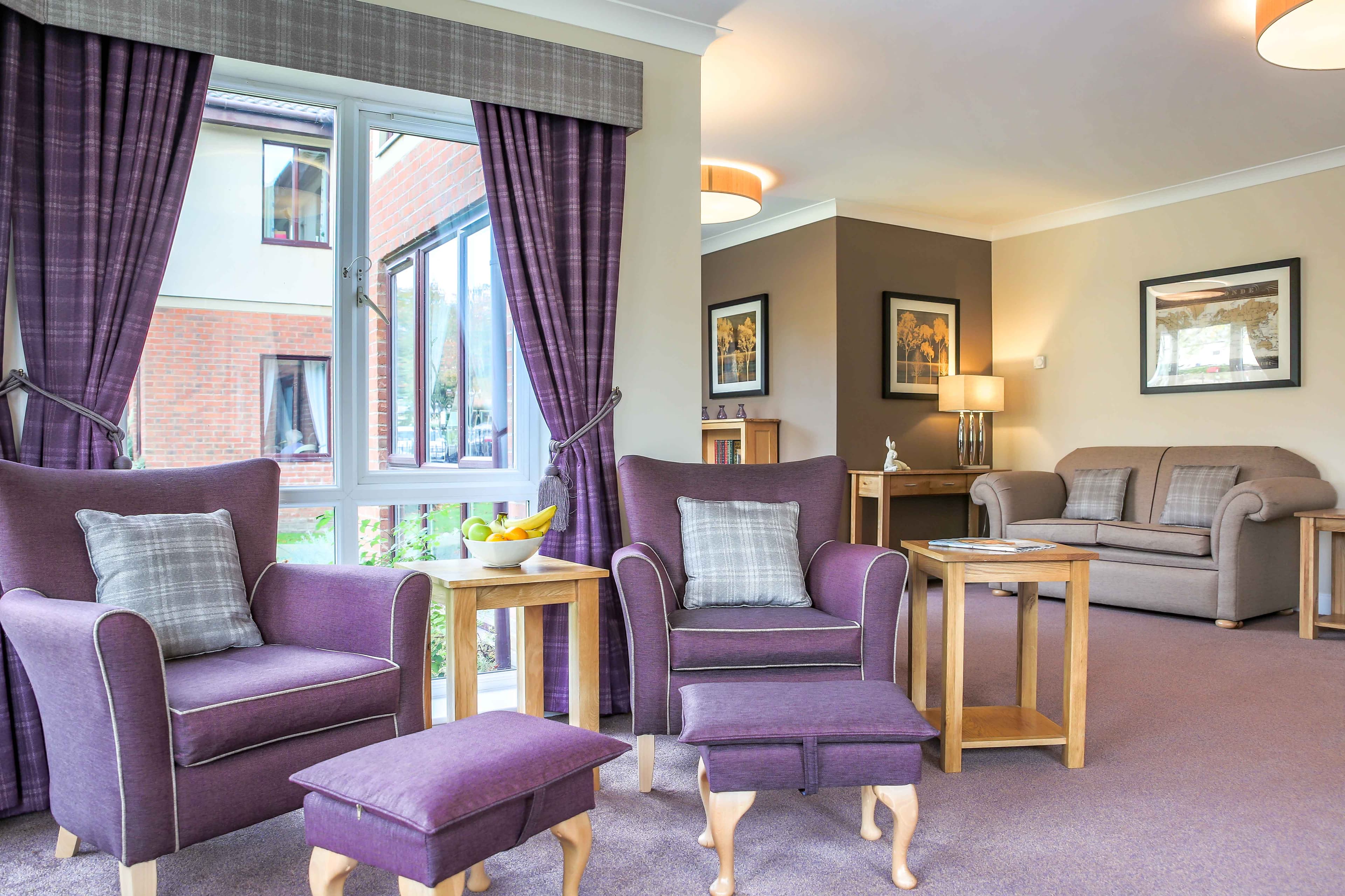 Communal Area at Station Court Care Home in Ashington, Northumberland