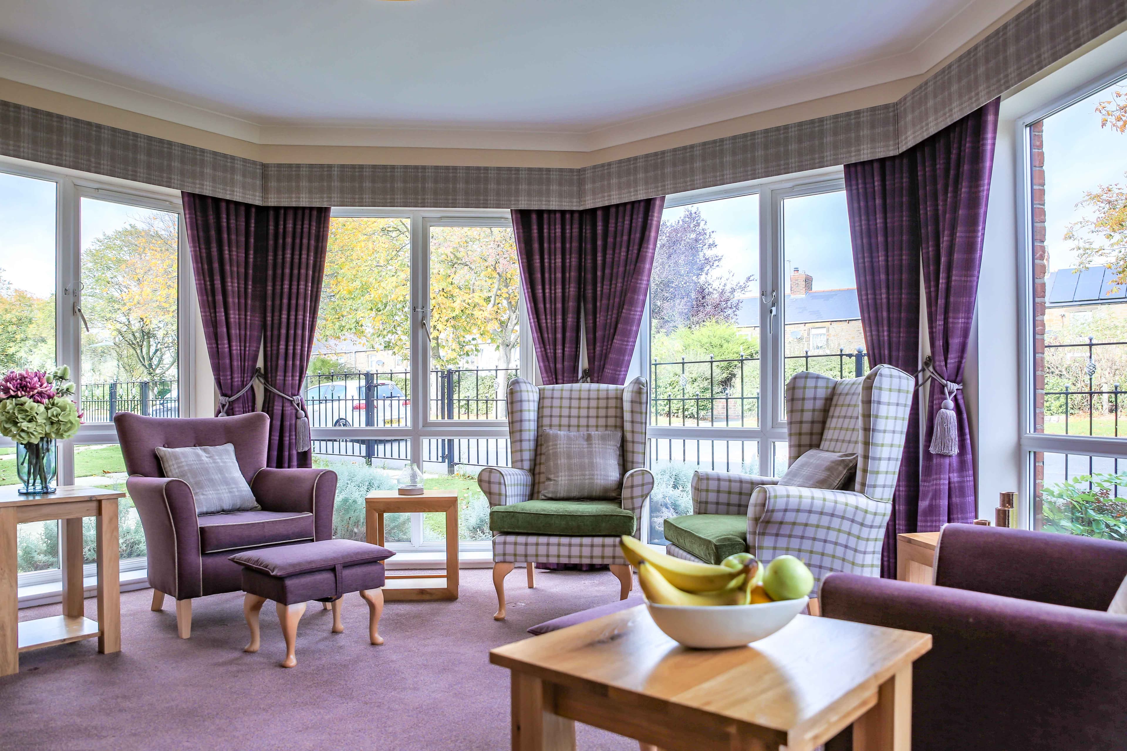 Communal Area at Station Court Care Home in Ashington, Northumberland