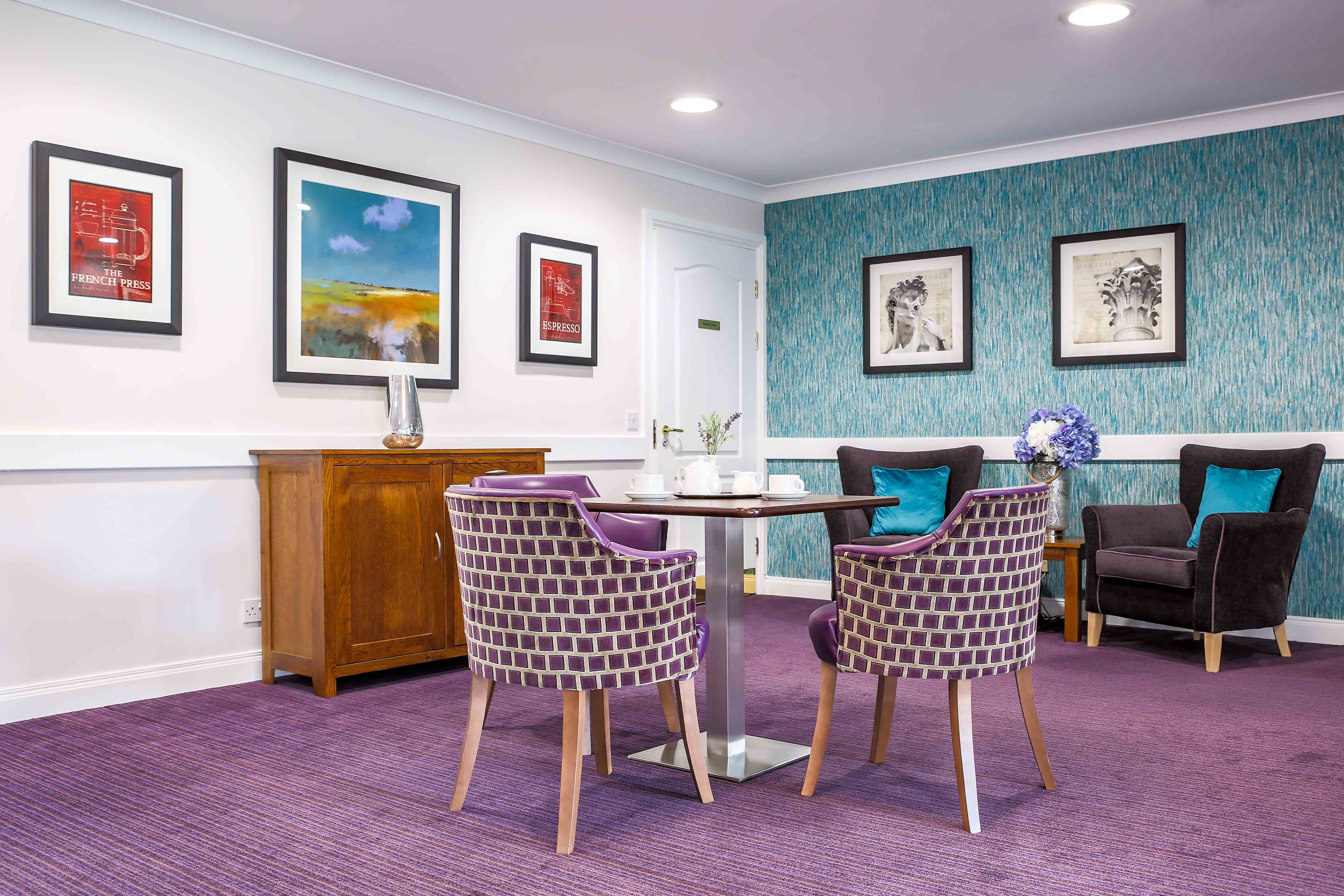 Dining Area at Station Court Care Home in Ashington, Northumberland