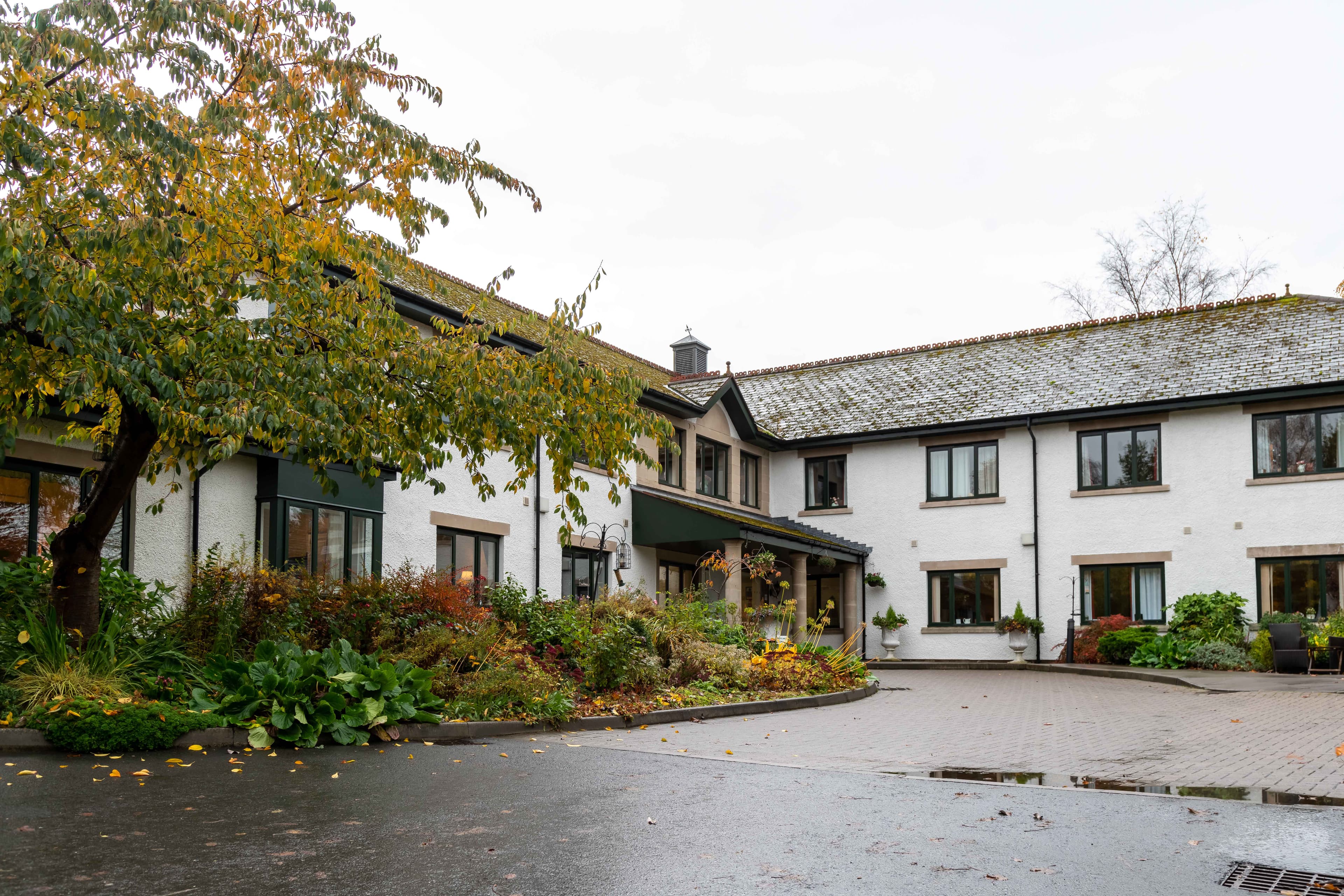 Exterior of Strachan House Care Home in Edinburgh, Scotland