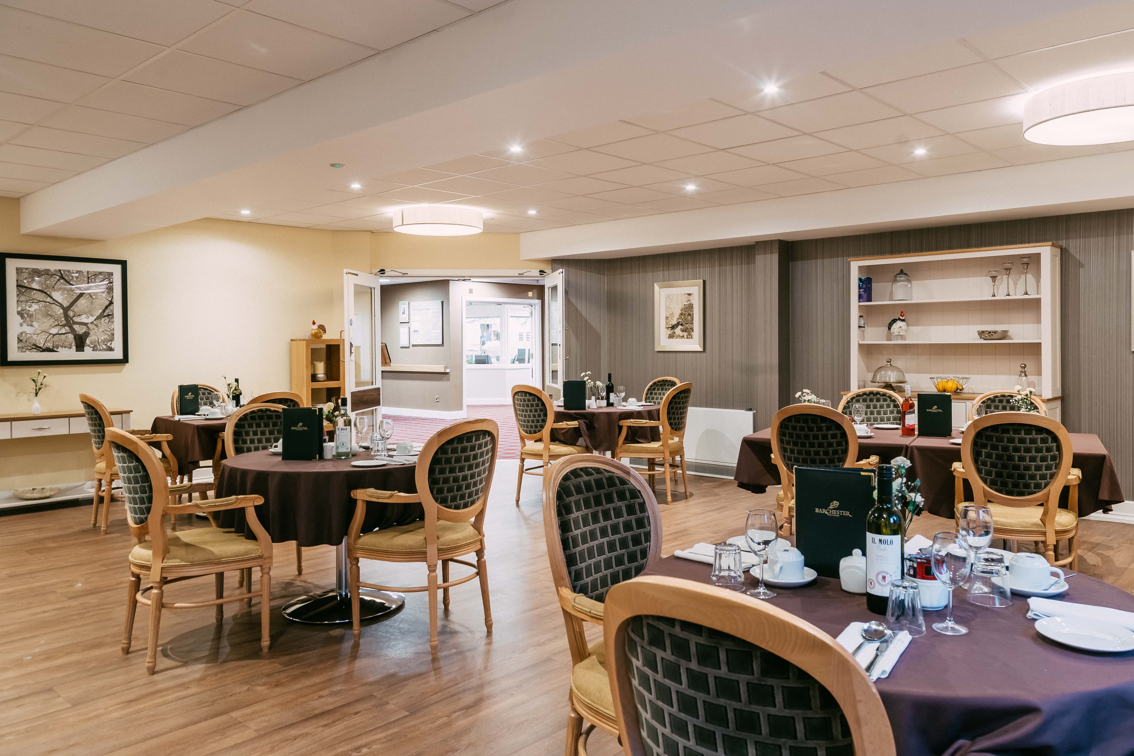 Dining Room at Strachan House Care Home in Edinburgh, Scotland