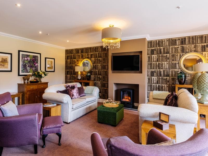 Communal Lounge of Tewkesbury Fields Care Home in Tewkesbury, Gloucestershire 