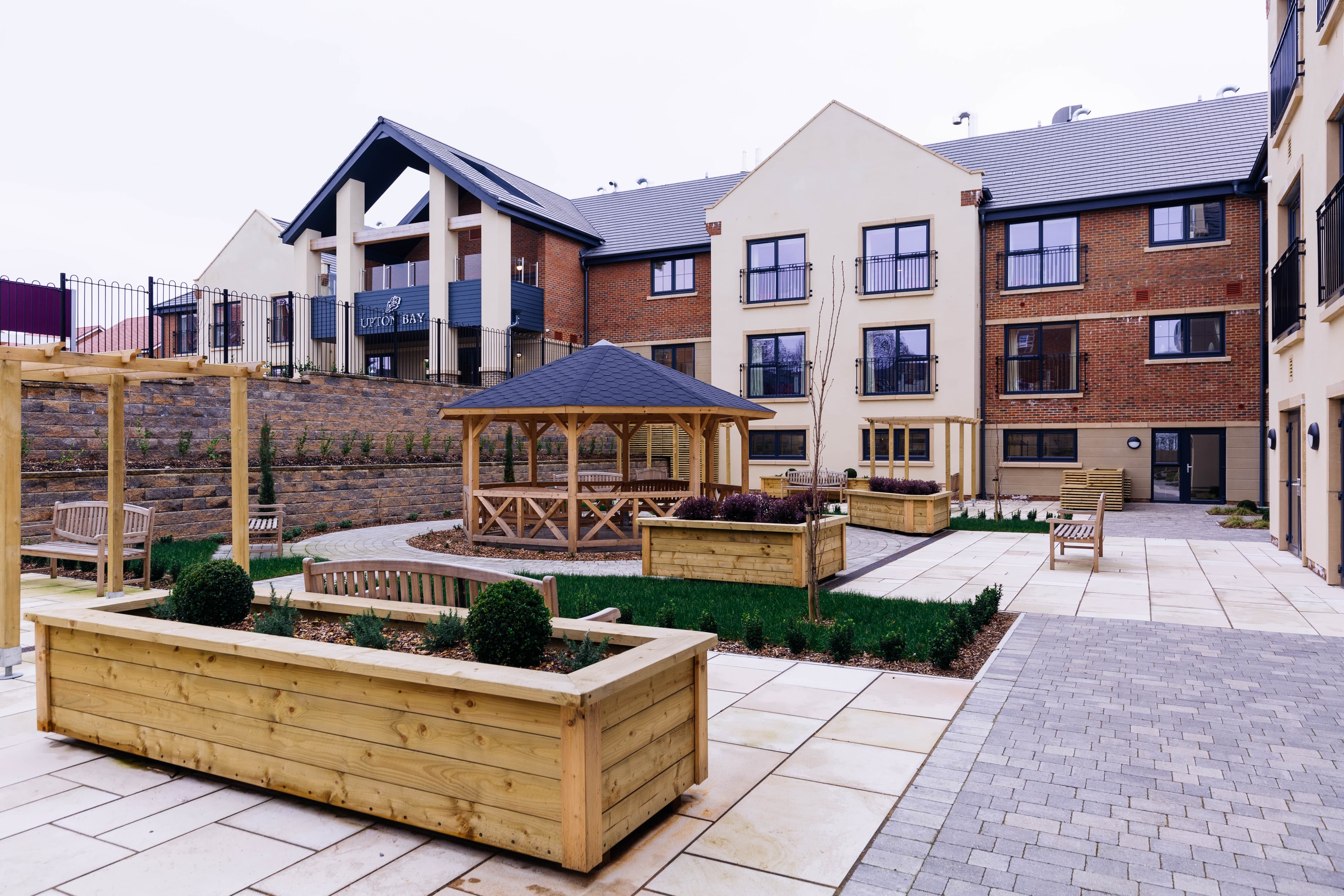 Garden of Upton Bay Care Home in Poole, Dorset