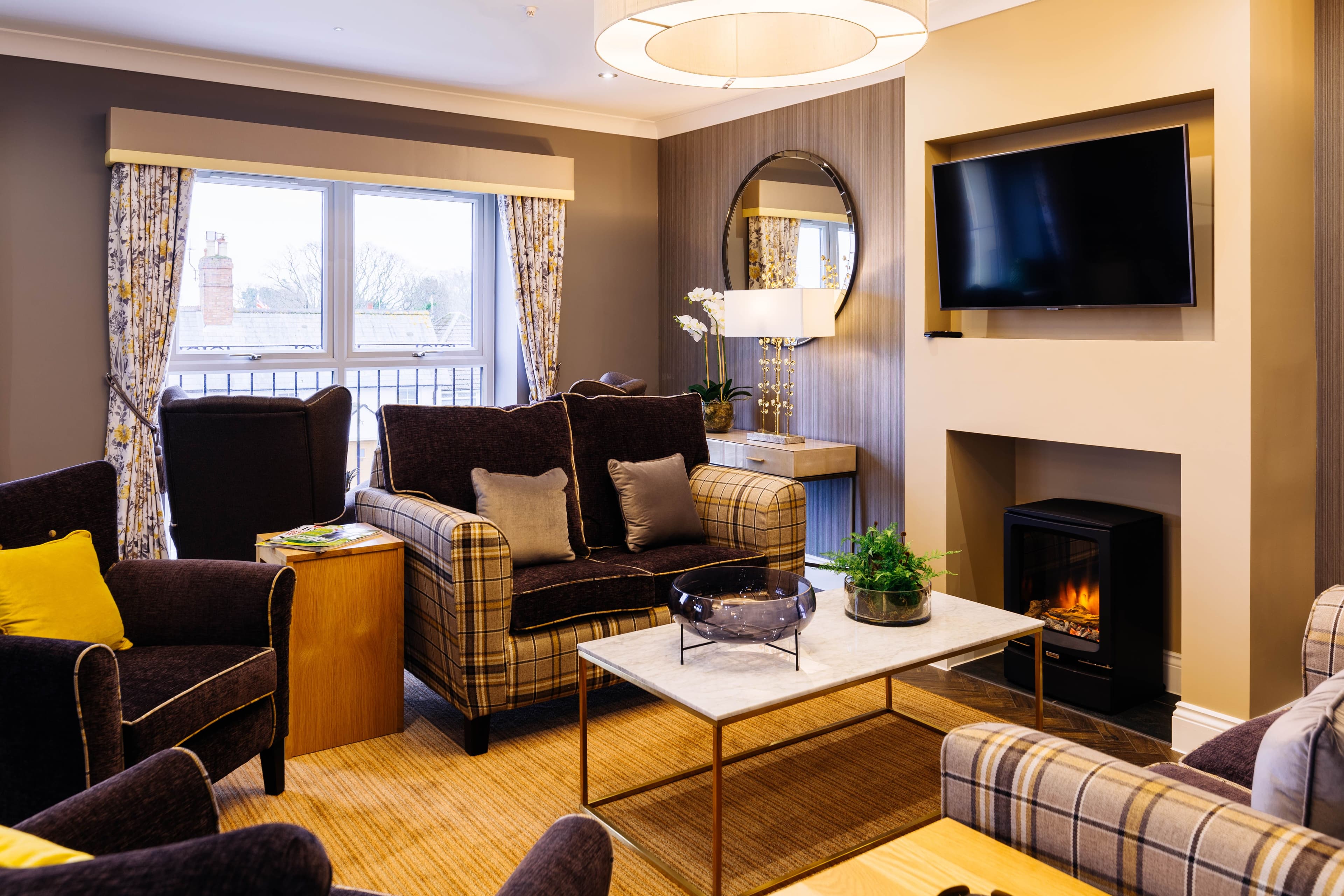 Communal Lounge of Upton Bay Care Home in Poole, Dorset