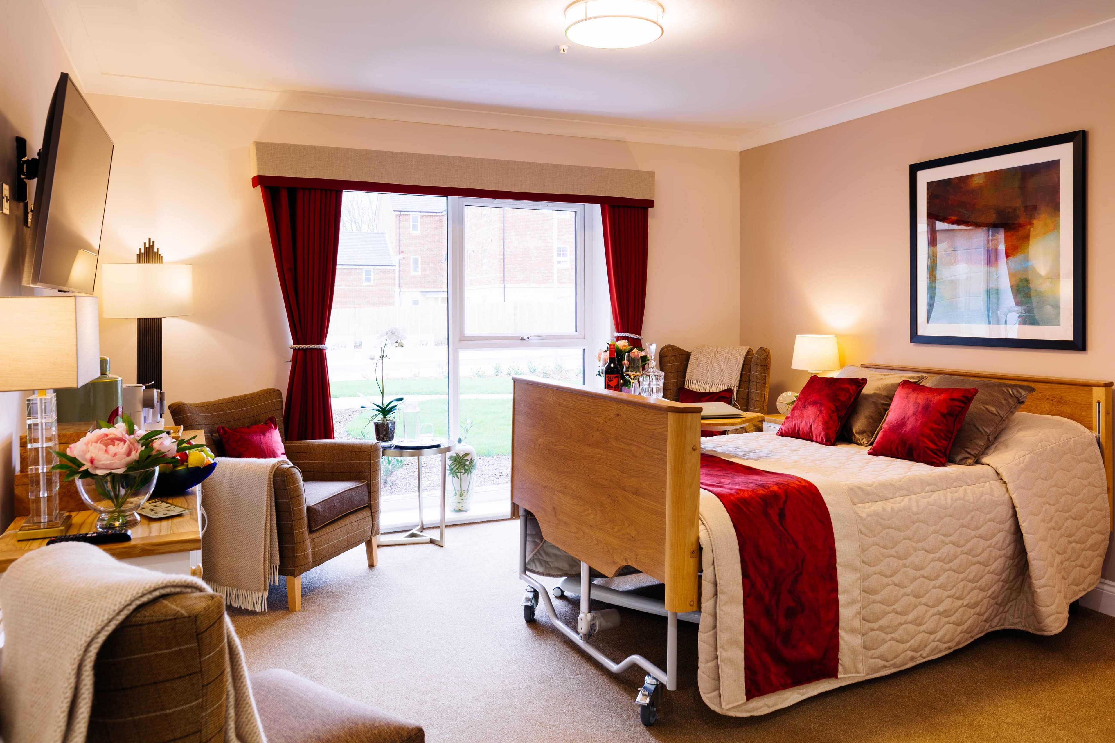 Bedroom of Upton Bay Care Home in Poole, Dorset