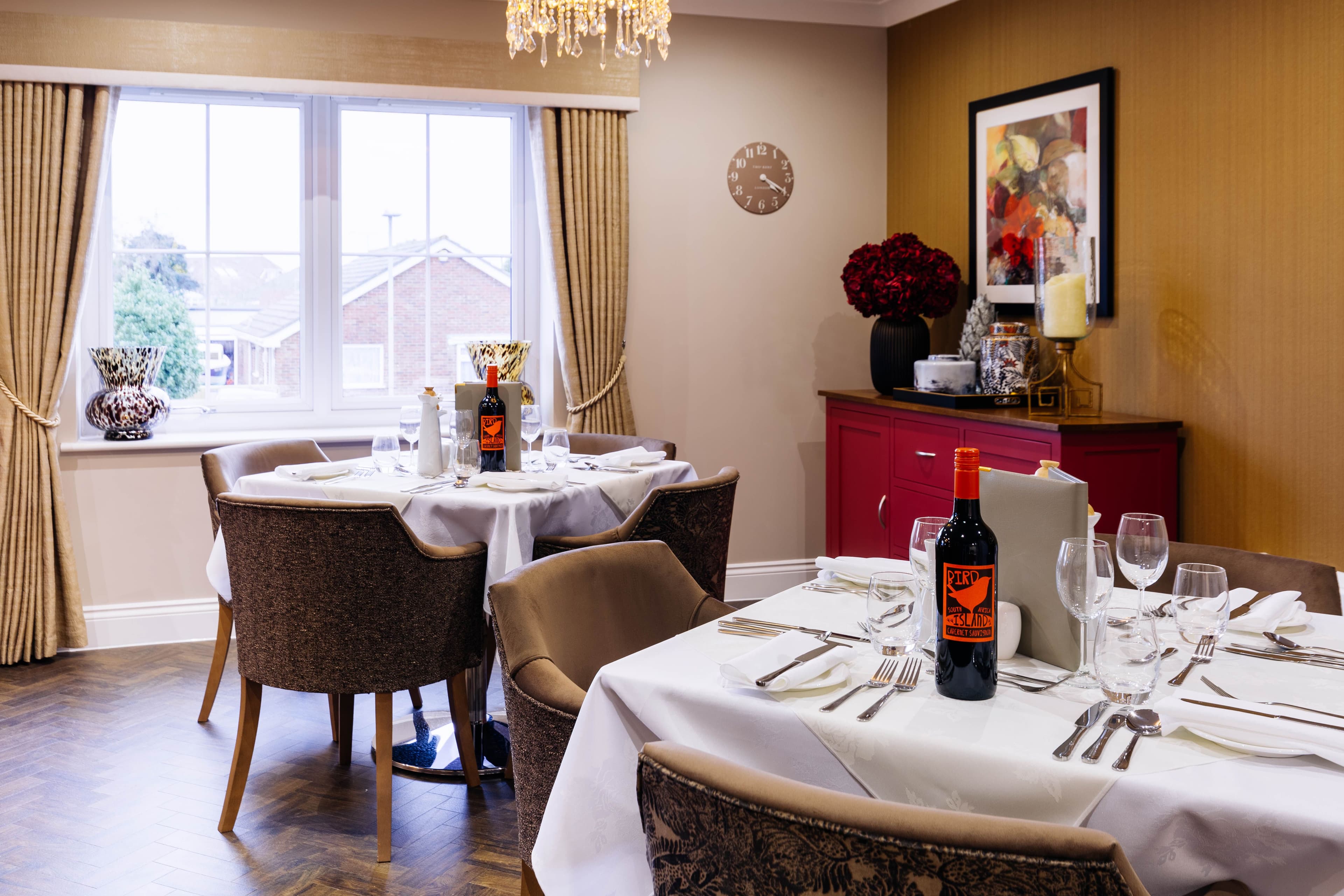 Dining Room of Upton Bay Care Home in Poole, Dorset